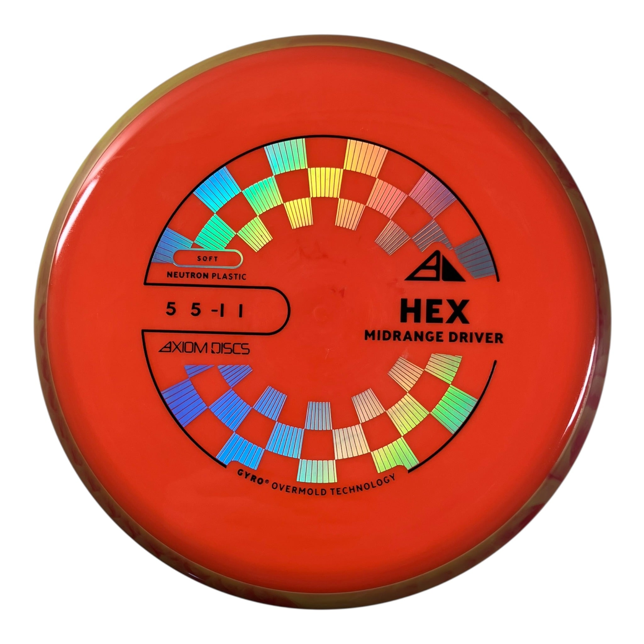 Axiom Discs Hex | Neutron Soft | Orange/Orange 177g (Project Lab Coat) Disc Golf