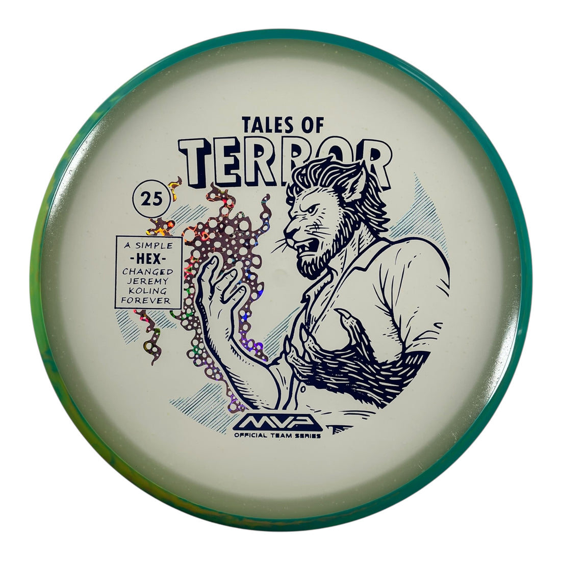 Axiom Discs Hex | Particle Eclipse | Glow/Pink/Teal 176g (Jeremy Koling Halloween 2025) Disc Golf