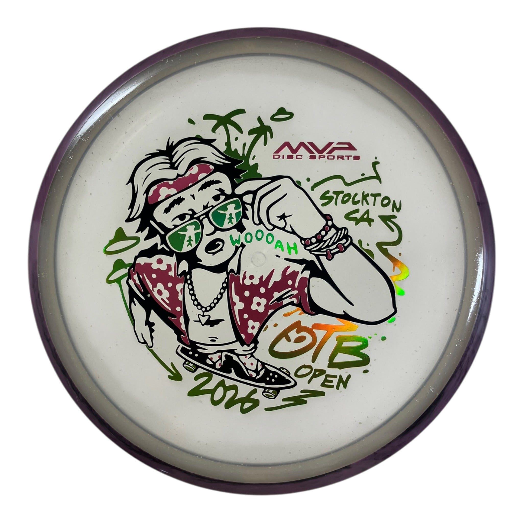 Axiom Discs Hex | Particle Glow Proton Soft | Clear/Purple 176g (OTB Open 2026) Disc Golf