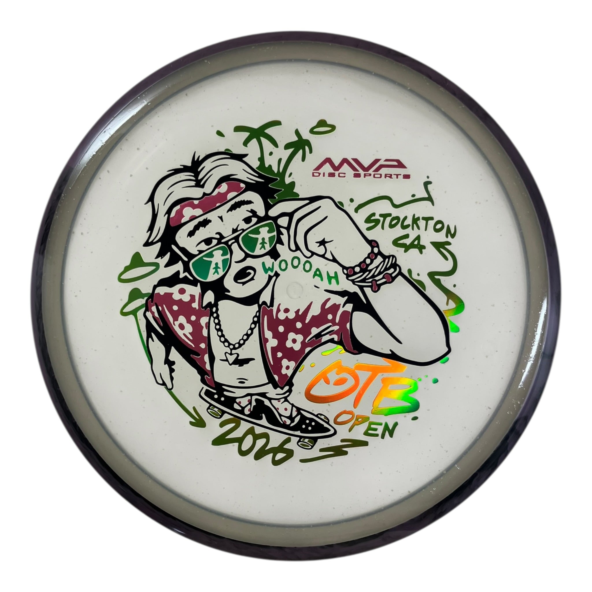 Axiom Discs Hex | Particle Glow Proton Soft | Clear/Purple 177g (OTB Open 2026) Disc Golf