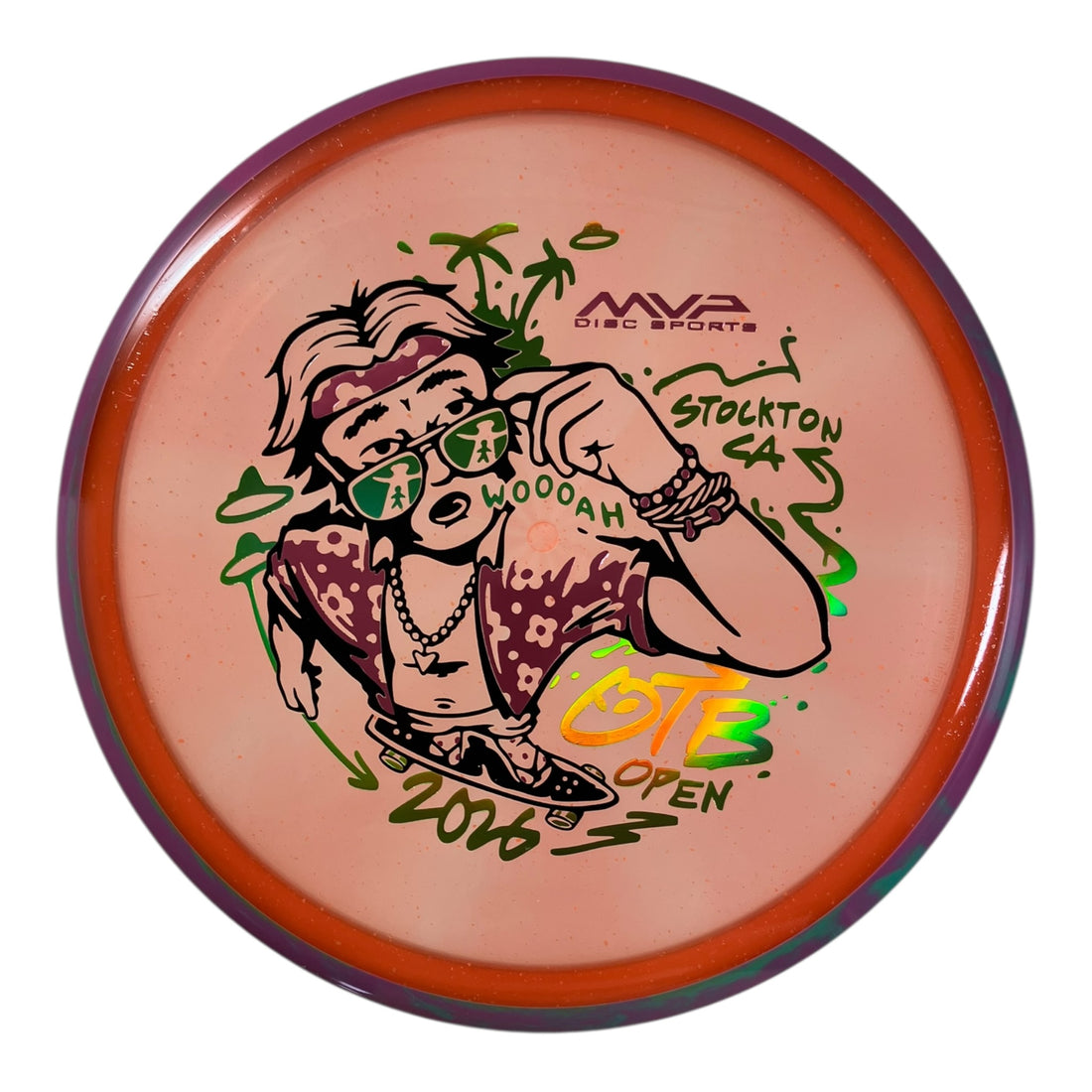 Axiom Discs Hex | Particle Glow Proton Soft | Orange/Purple 176g (OTB Open 2026) Disc Golf