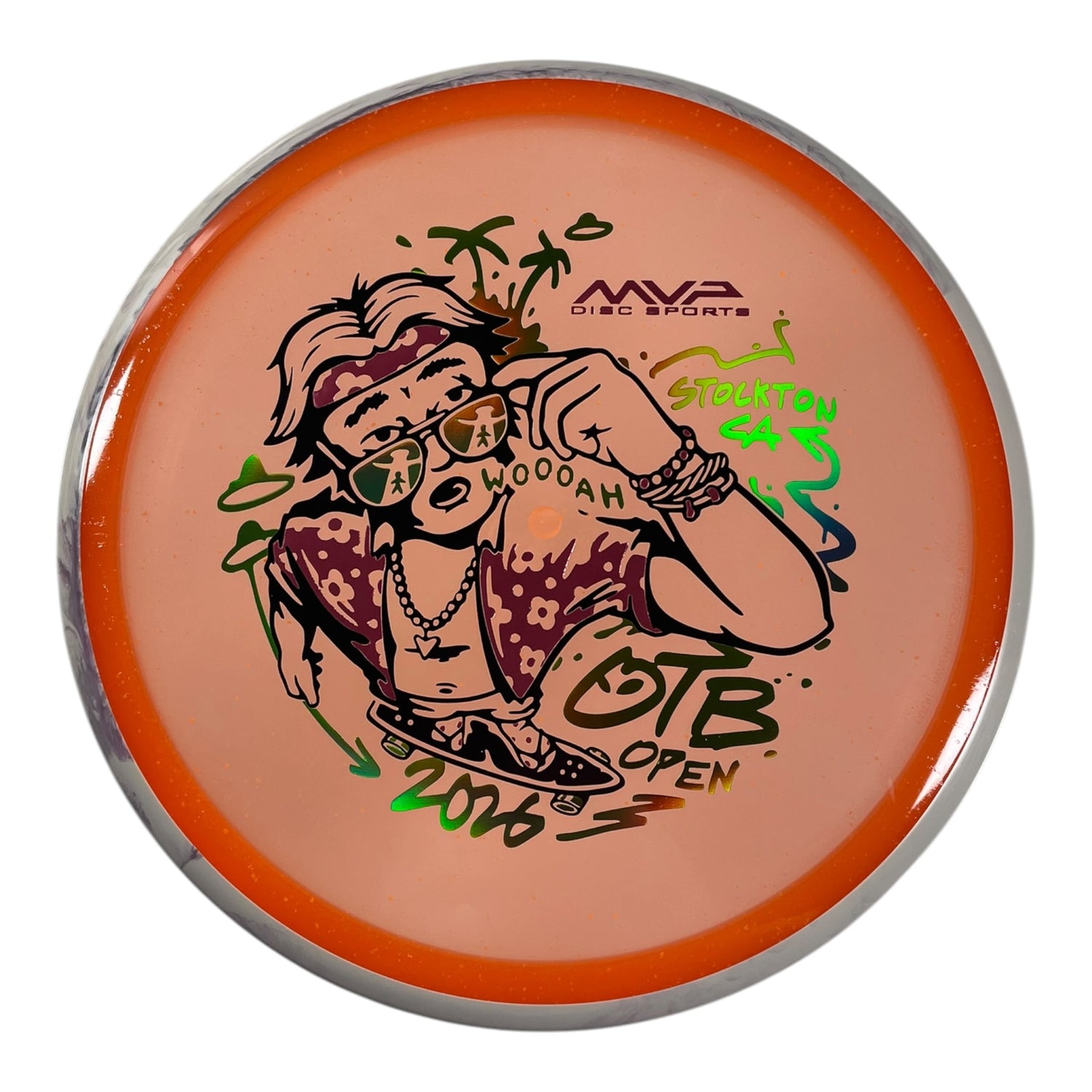 Axiom Discs Hex | Particle Glow Proton Soft | Orange/Purple 177g (OTB Open 2026) Disc Golf