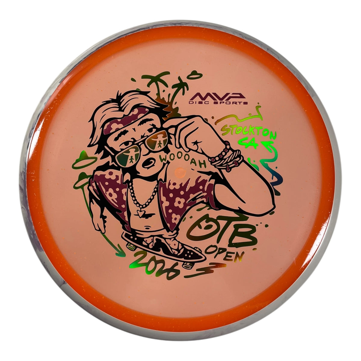 Axiom Discs Hex | Particle Glow Proton Soft | Orange/Purple 177g (OTB Open 2026) Disc Golf