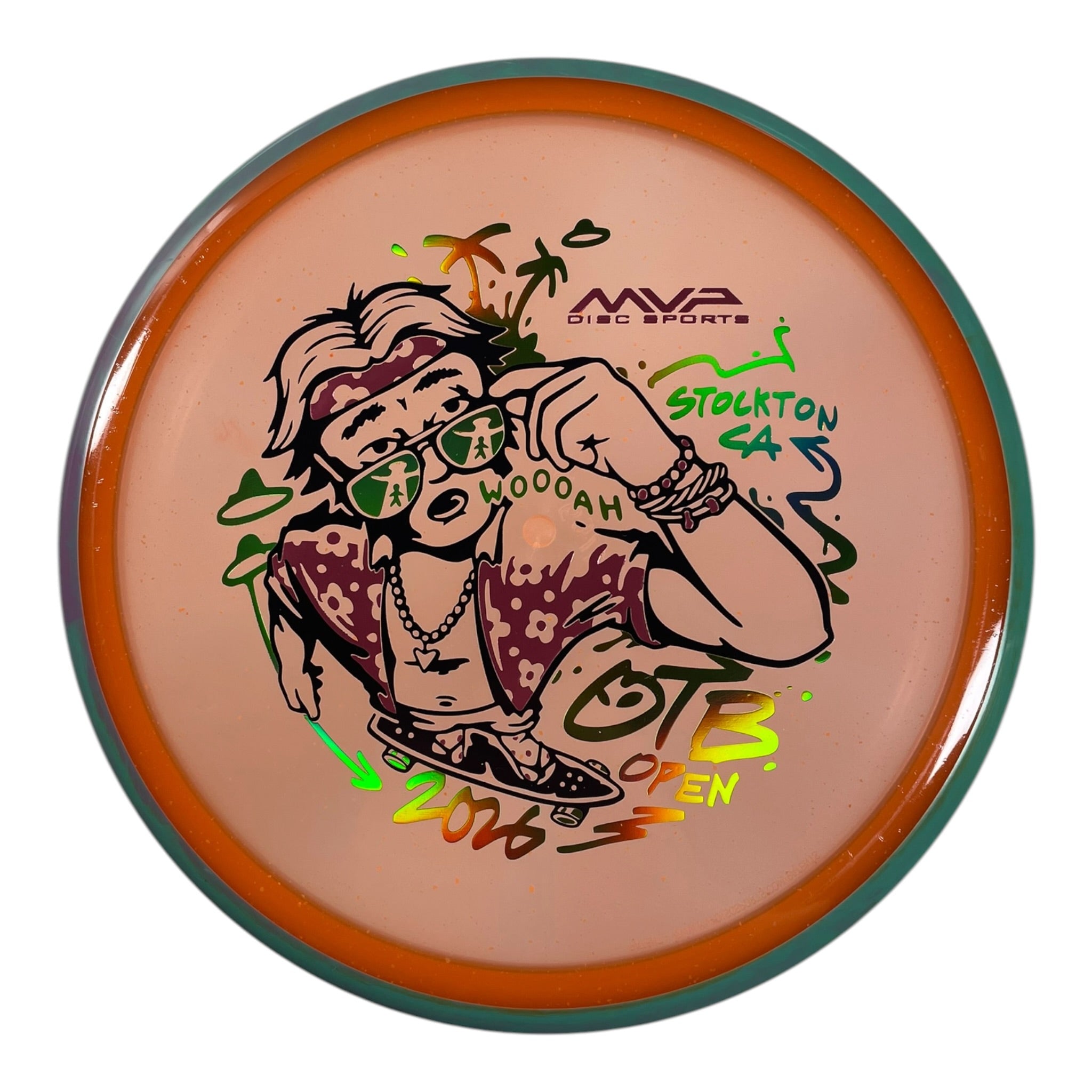 Axiom Discs Hex | Particle Glow Proton Soft | Orange/Teal 176g (OTB Open 2026) Disc Golf