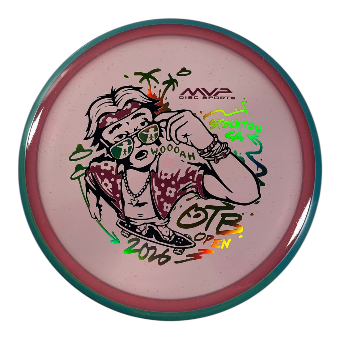 Axiom Discs Hex | Particle Glow Proton Soft | Pink/Blue 174g (OTB Open 2026) Disc Golf