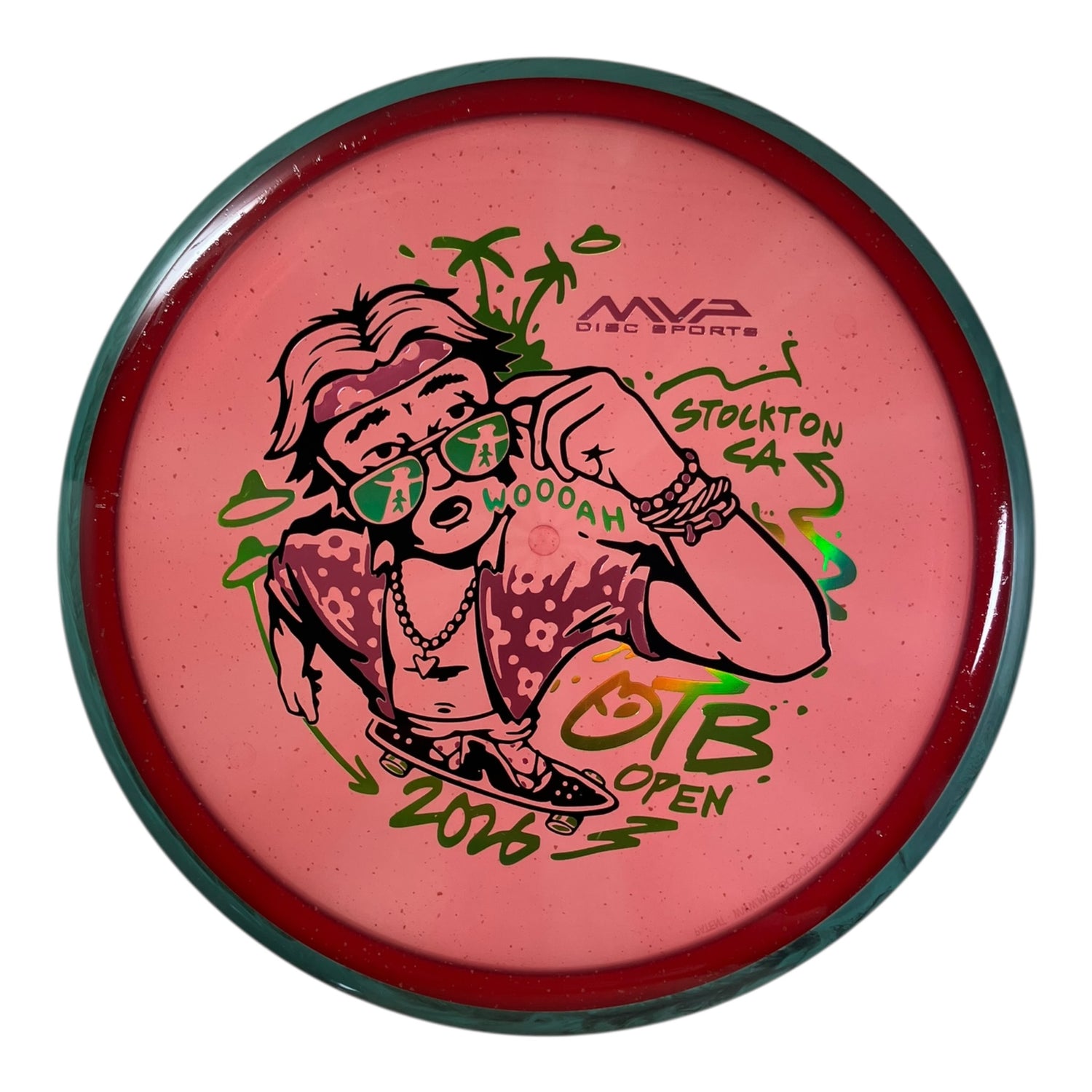 Axiom Discs Hex | Particle Glow Proton Soft | Red/Blue 177g (OTB Open 2026) Disc Golf