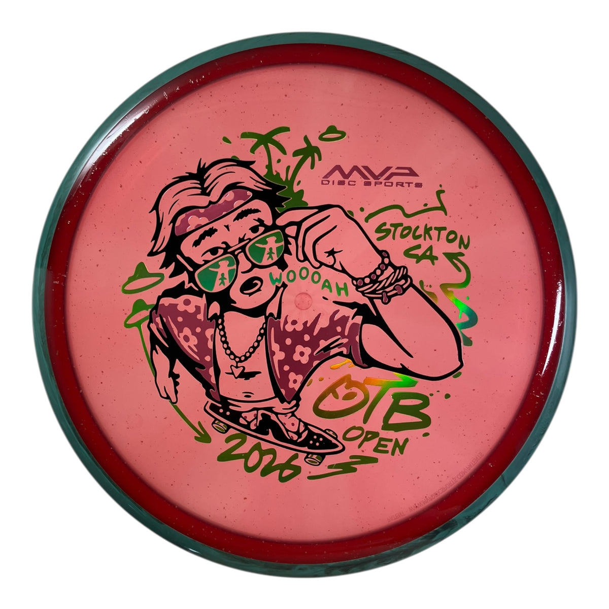 Axiom Discs Hex | Particle Glow Proton Soft | Red/Blue 177g (OTB Open 2026) Disc Golf