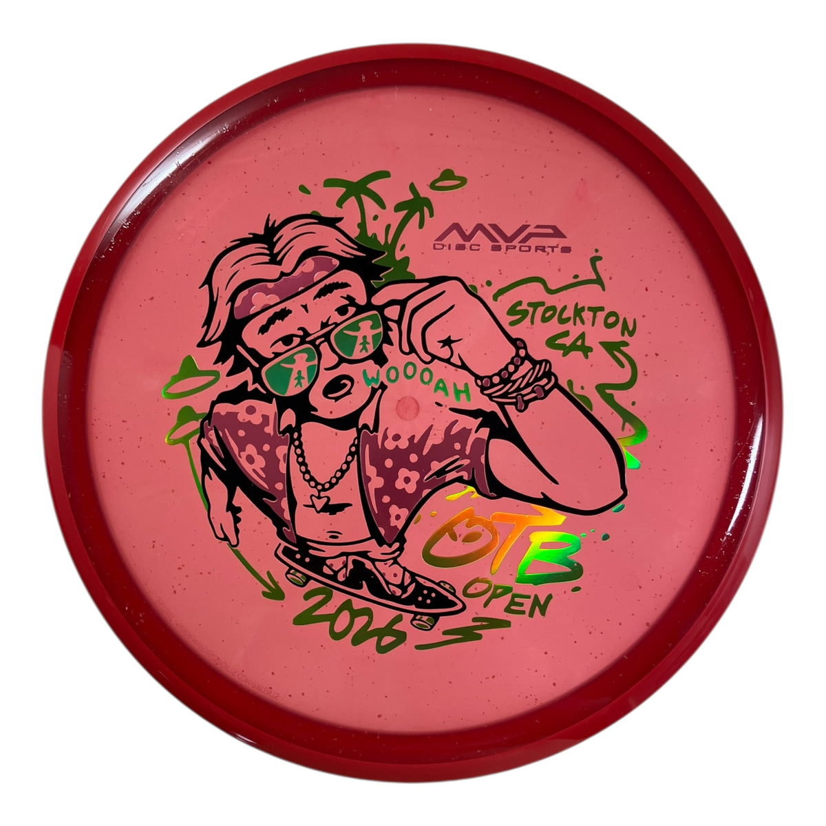 Axiom Discs Hex | Particle Glow Proton Soft | Red/Red 176g (OTB Open 2026) Disc Golf