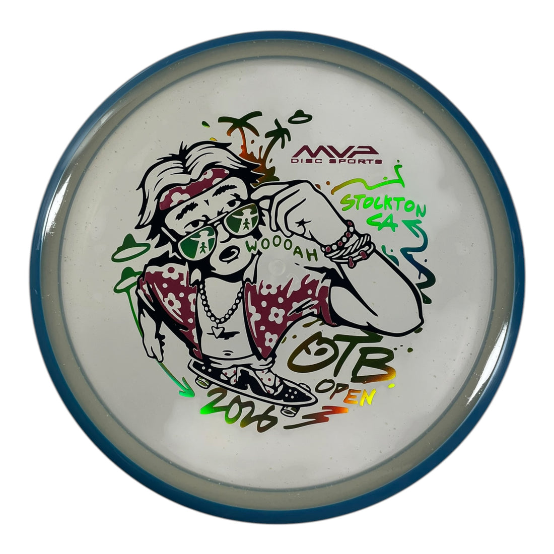 Axiom Discs Hex | Particle Glow Proton Soft | White/Blue 176g (OTB Open 2026) Disc Golf