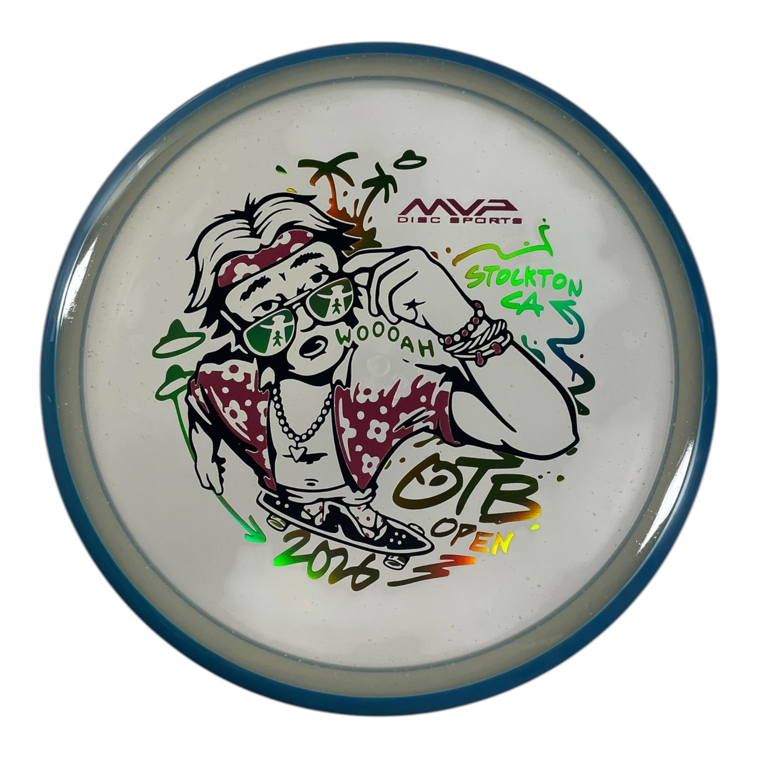 Axiom Discs Hex | Particle Glow Proton Soft | White/Blue 176g (OTB Open 2026) Disc Golf
