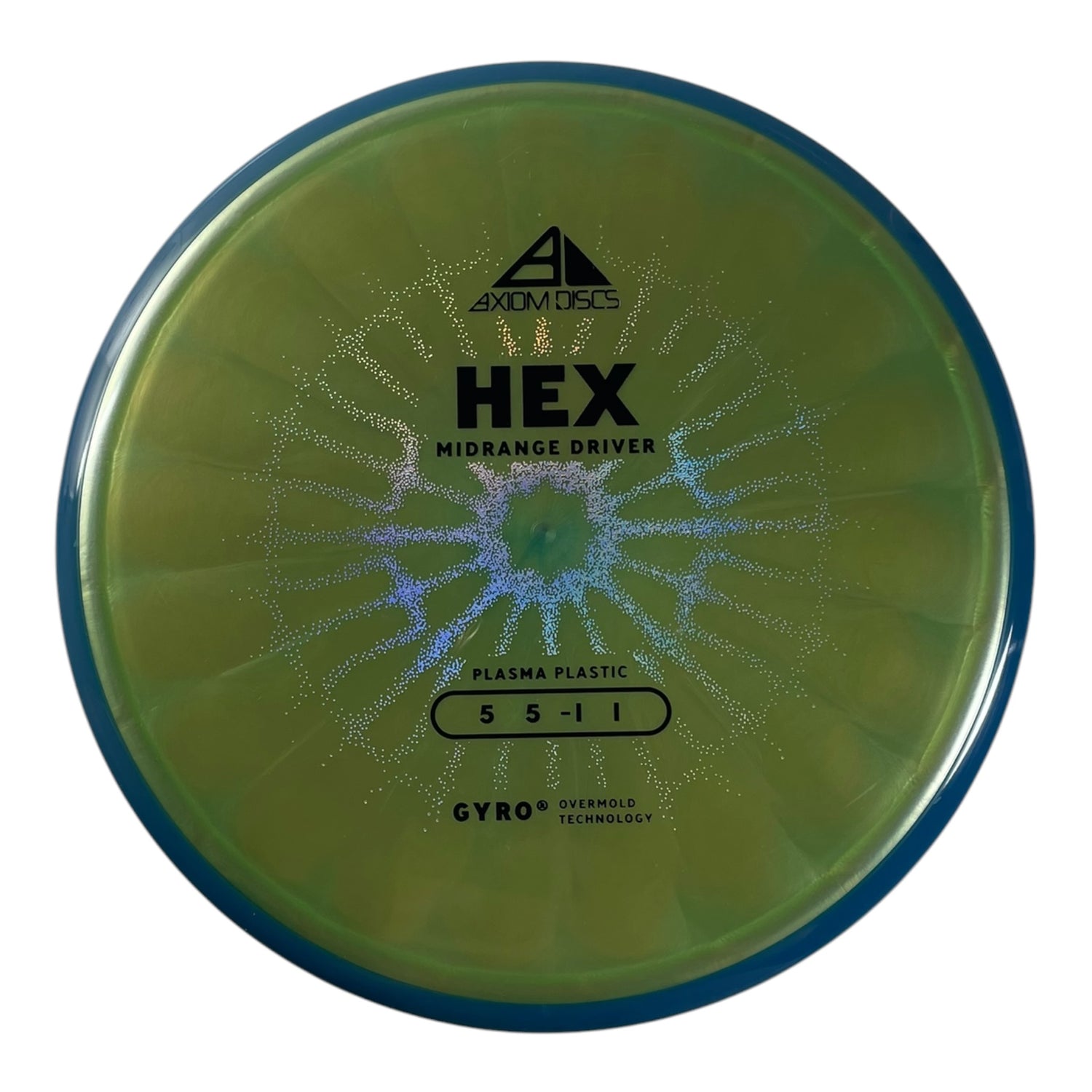 Axiom Discs Hex | Plasma | Green/Blue 174g (Project Lab Coat) Disc Golf