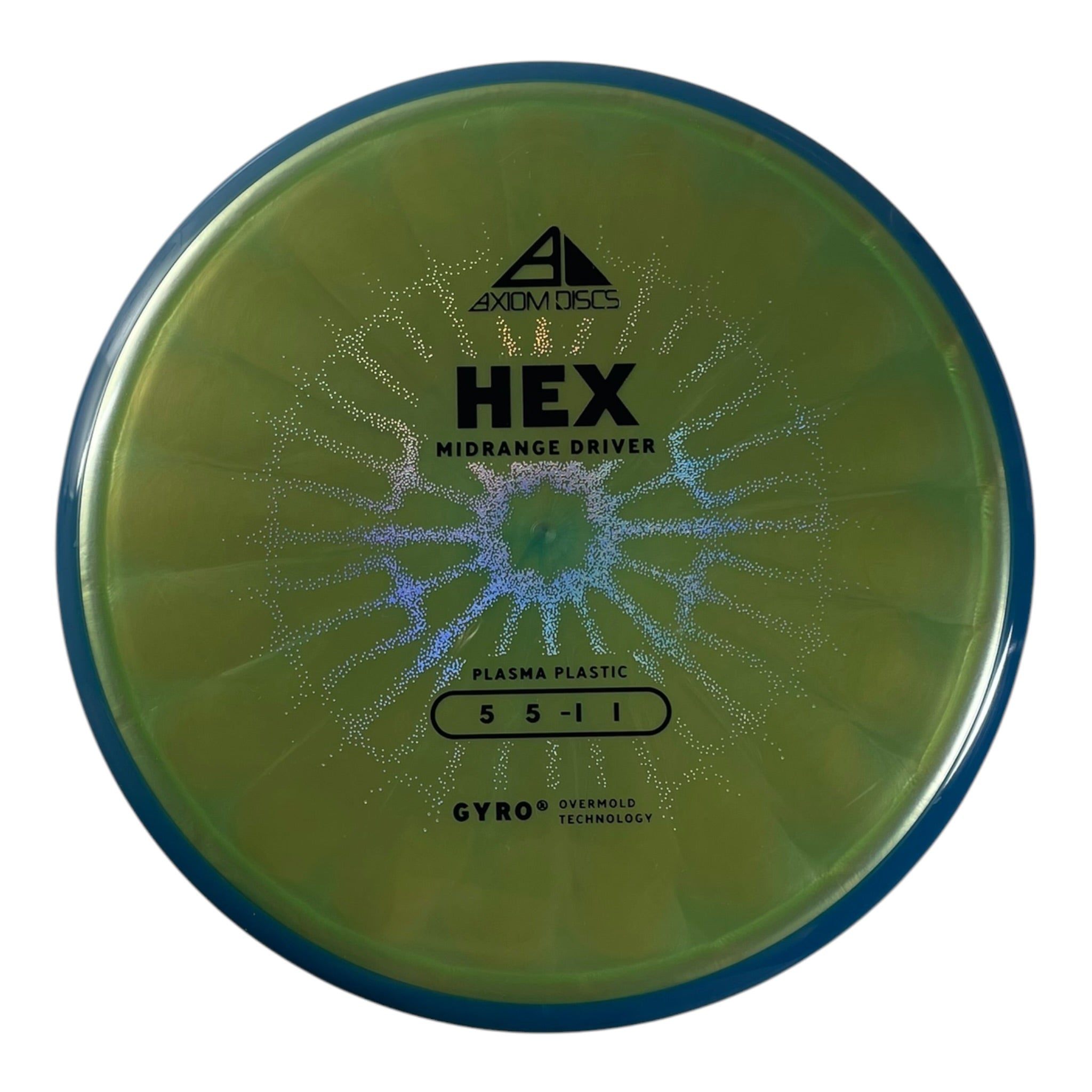 Axiom Discs Hex | Plasma | Green/Blue 174g (Project Lab Coat) Disc Golf