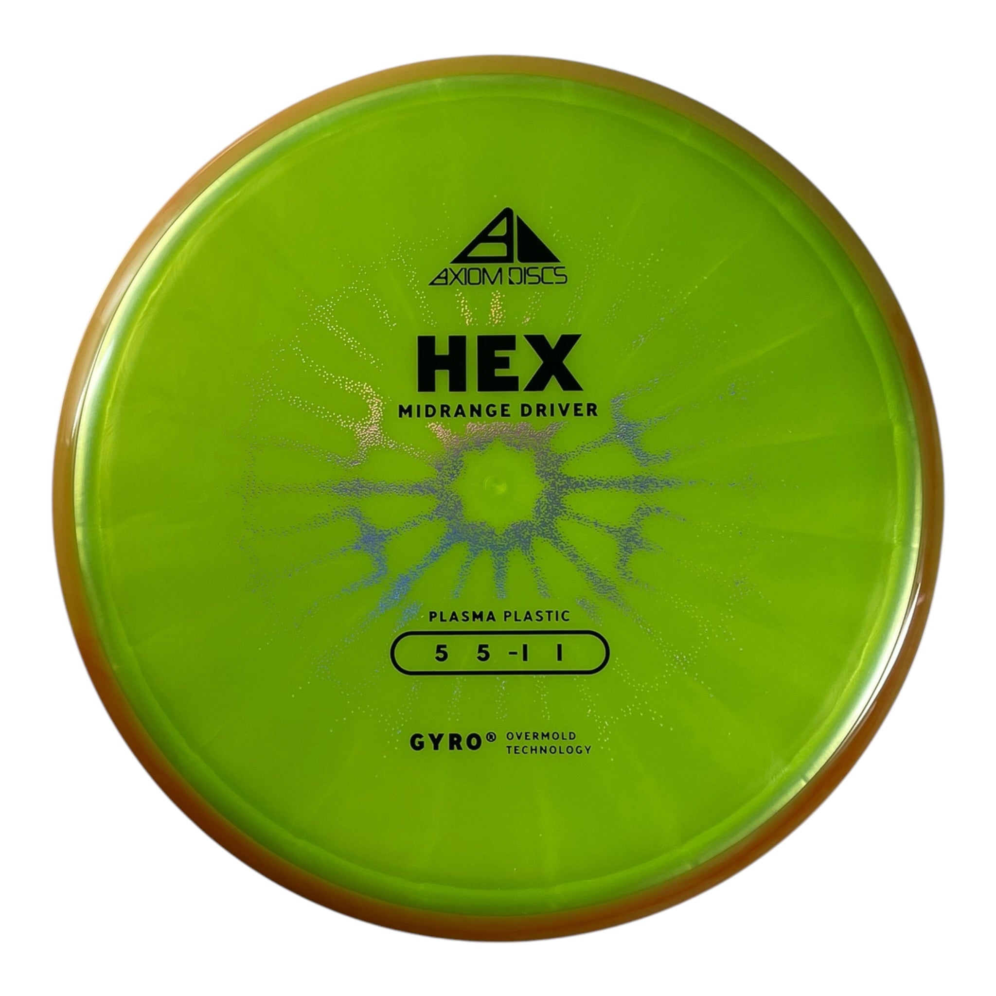 Axiom Discs Hex | Plasma | Green/Yellow 169g (Project Lab Coat) Disc Golf