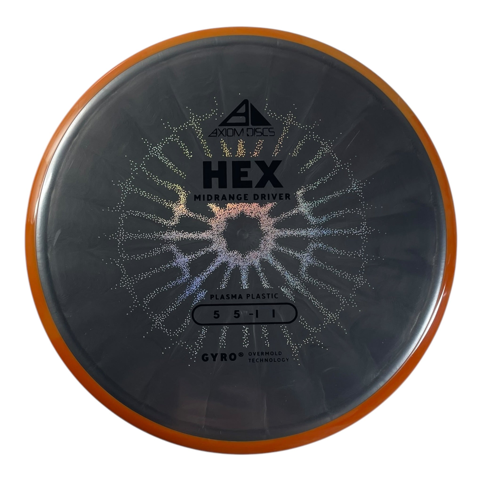 Axiom Discs Hex | Plasma | Grey/Orange 175g (Project Lab Coat) Disc Golf