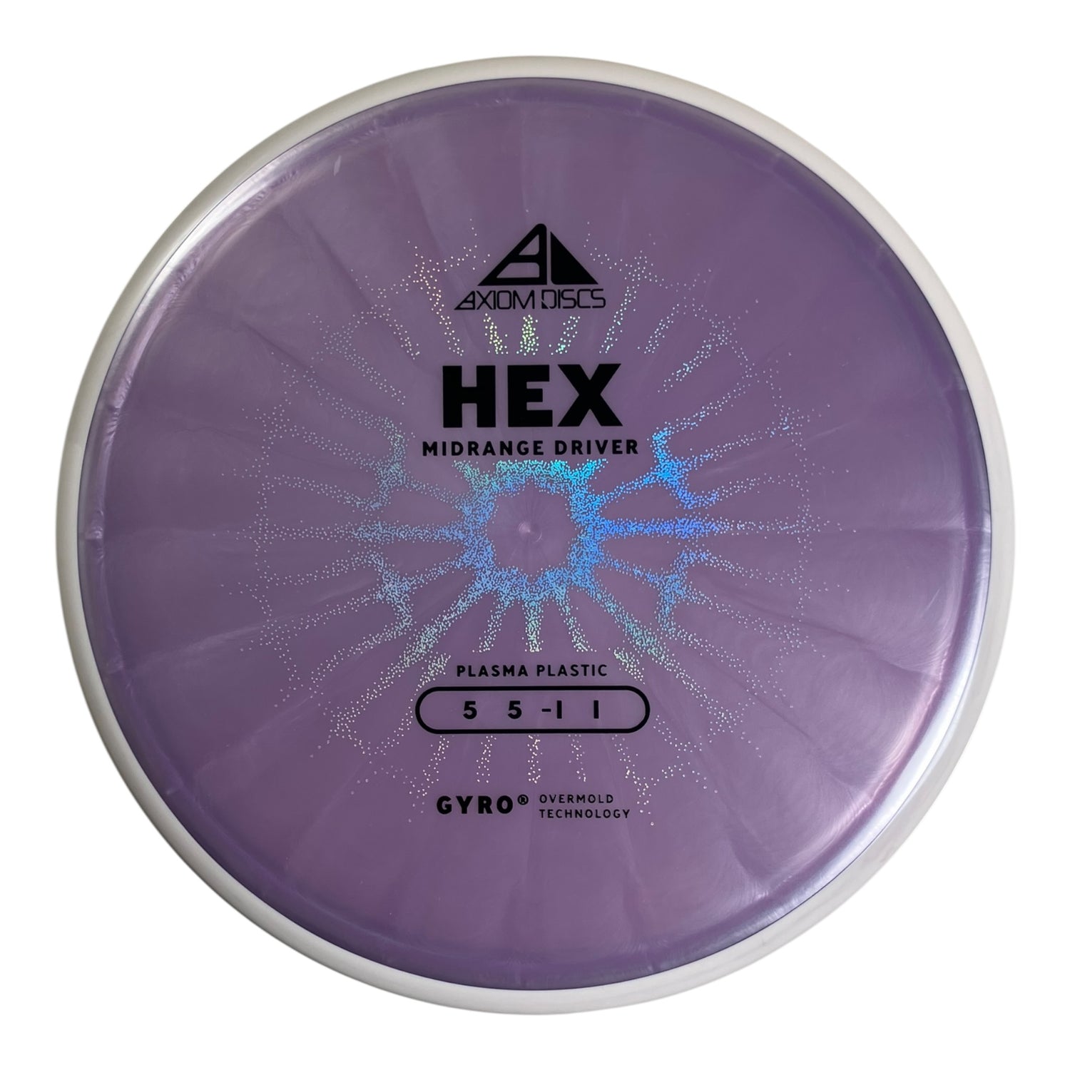 Axiom Discs Hex | Plasma | Purple/White 169g (Project Lab Coat) Disc Golf
