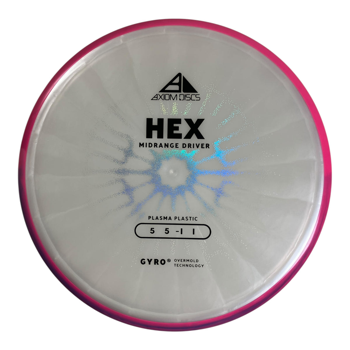 Axiom Discs Hex | Plasma | White/Pink 169g (Project Lab Coat) Disc Golf