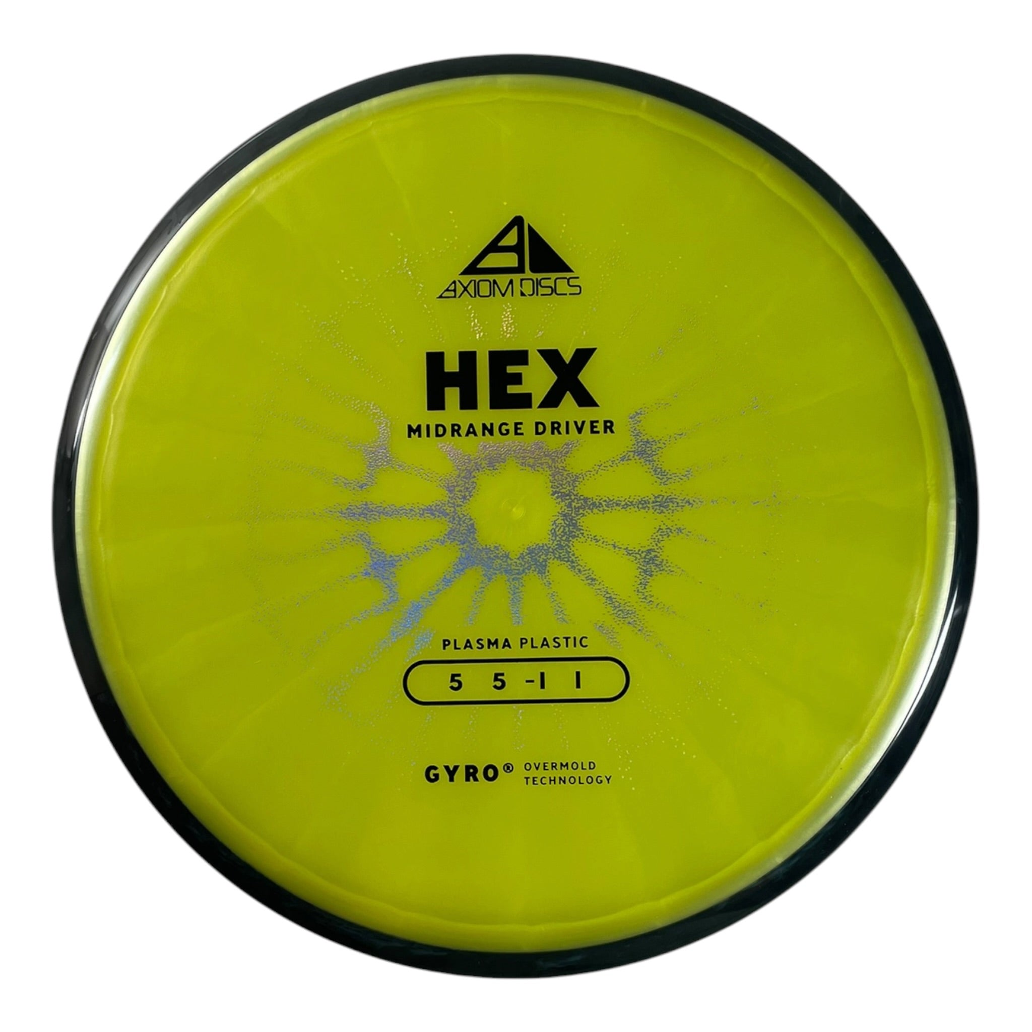 Axiom Discs Hex | Plasma | Yellow/Black 176g (Project Lab Coat) Disc Golf