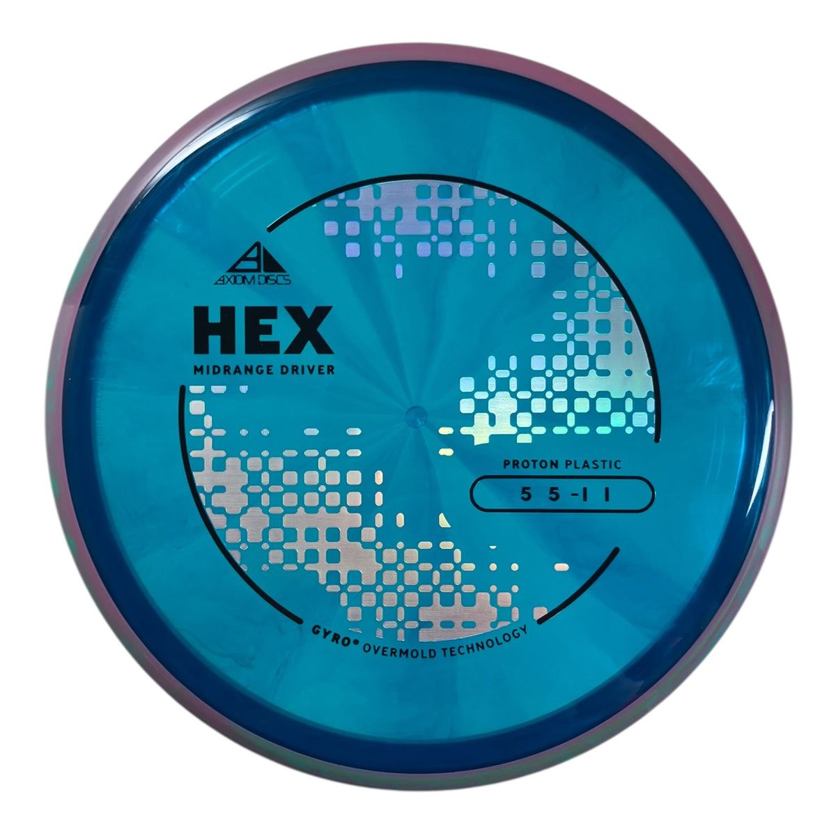 Axiom Discs Hex | Proton | Blue/Purple 174g (Project Lab Coat) Disc Golf