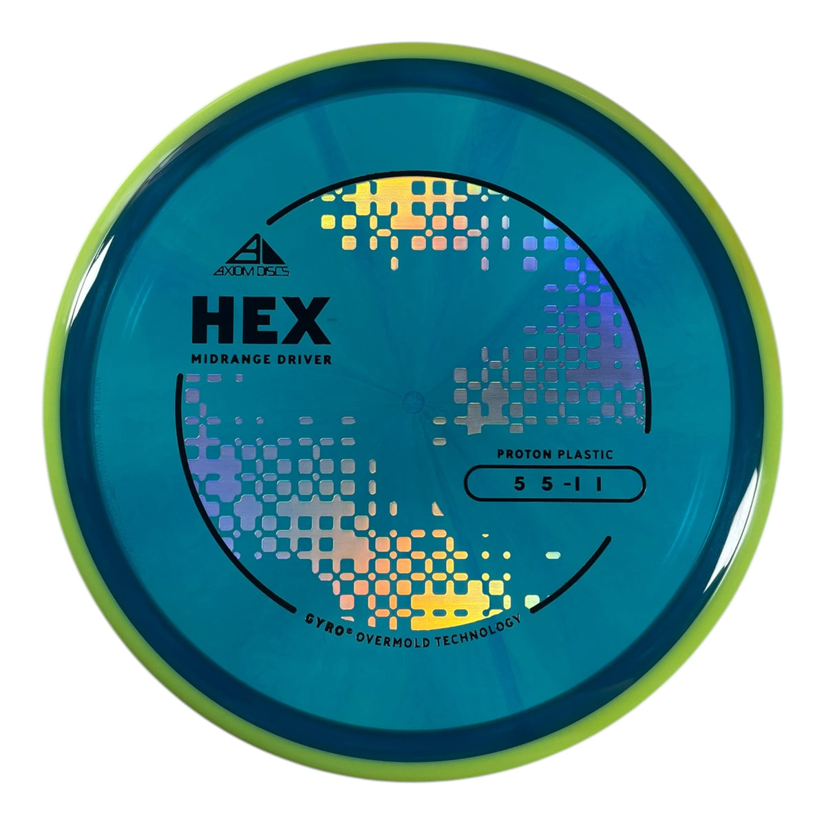 Axiom Discs Hex | Proton | Blue/Yellow 169g (Project Lab Coat) Disc Golf