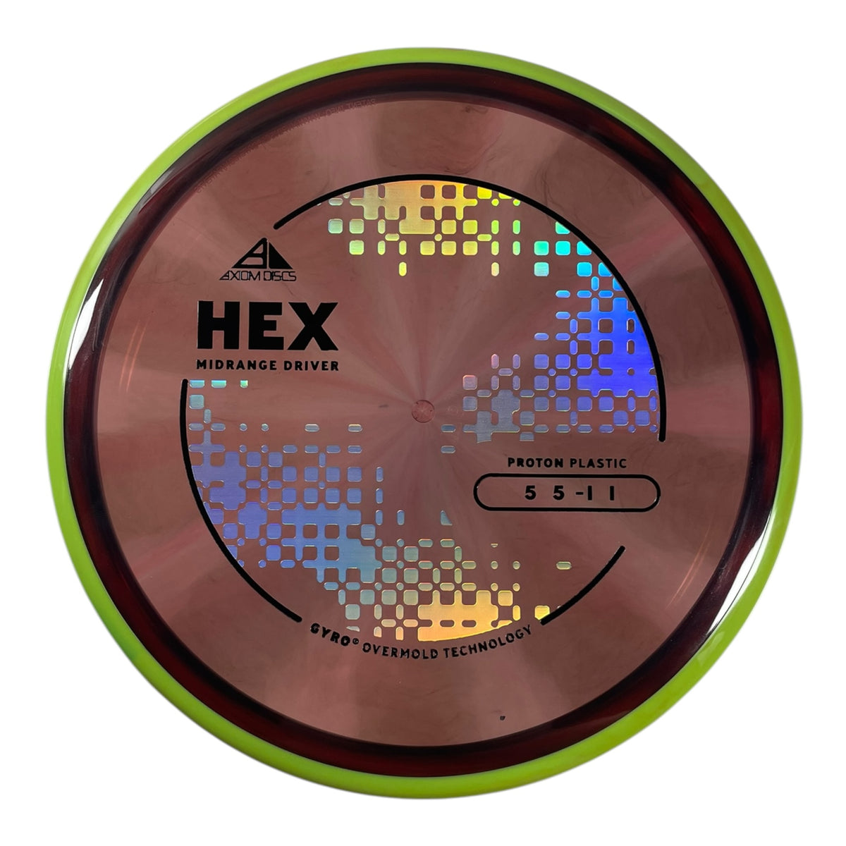 Axiom Discs Hex | Proton | Purple/Yellow 176g (Project Lab Coat) Disc Golf