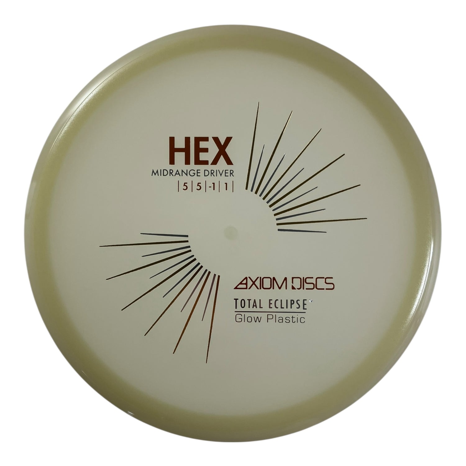Axiom Discs Hex | Total Eclipse | Glow/Gold 174-176g Disc Golf