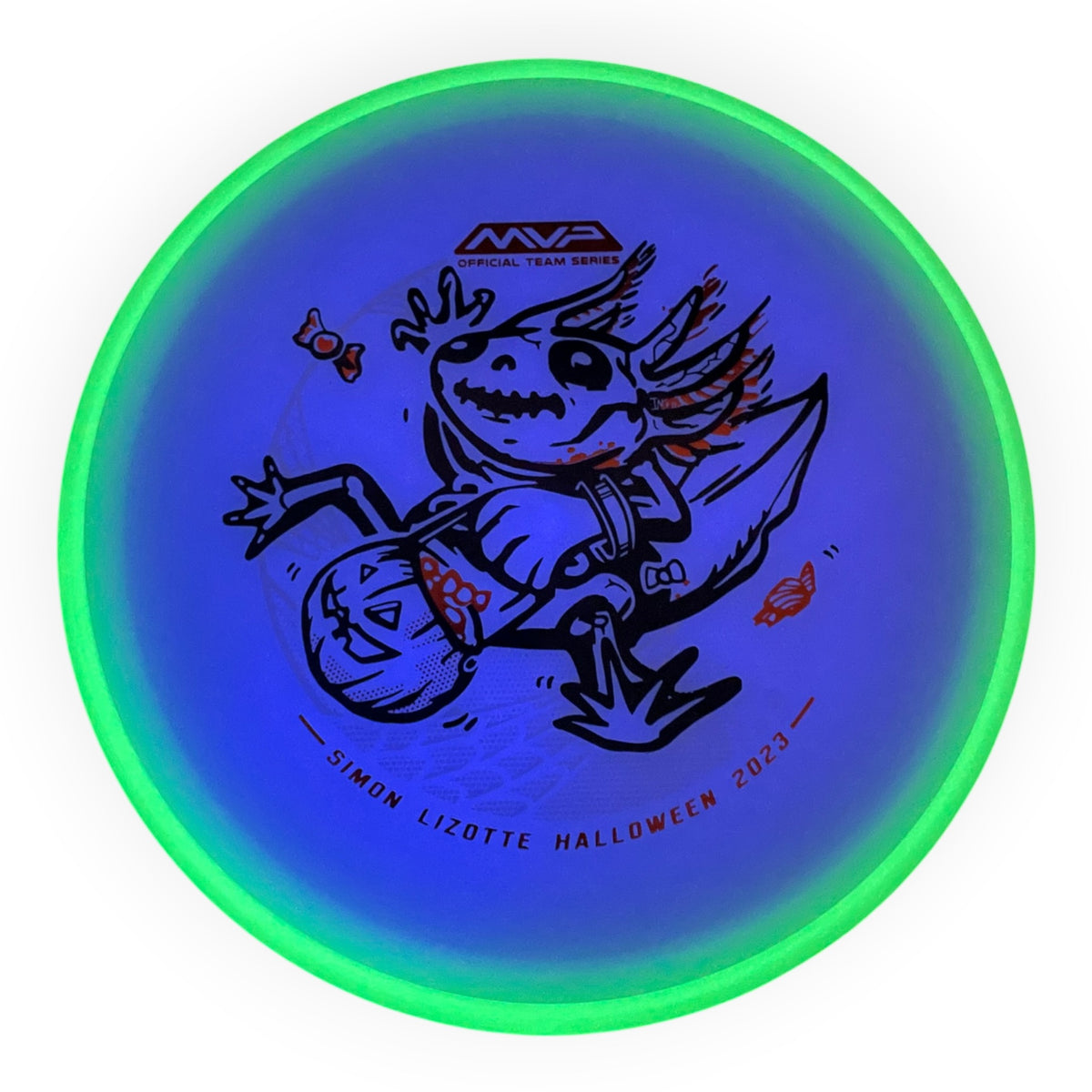 Axiom Discs Hex | Total Eclipse | Purple/Green Rim 174-175g (Simon Lizotte) Disc Golf