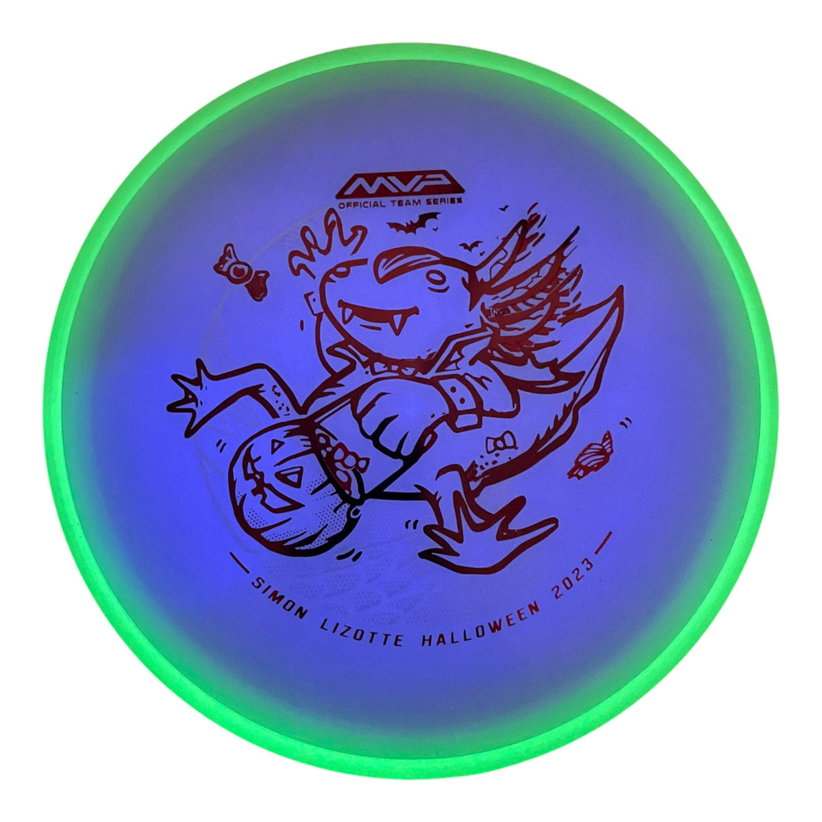 Axiom Discs Hex | Total Eclipse | Purple/Green Rim 174g (Simon Lizotte) Disc Golf