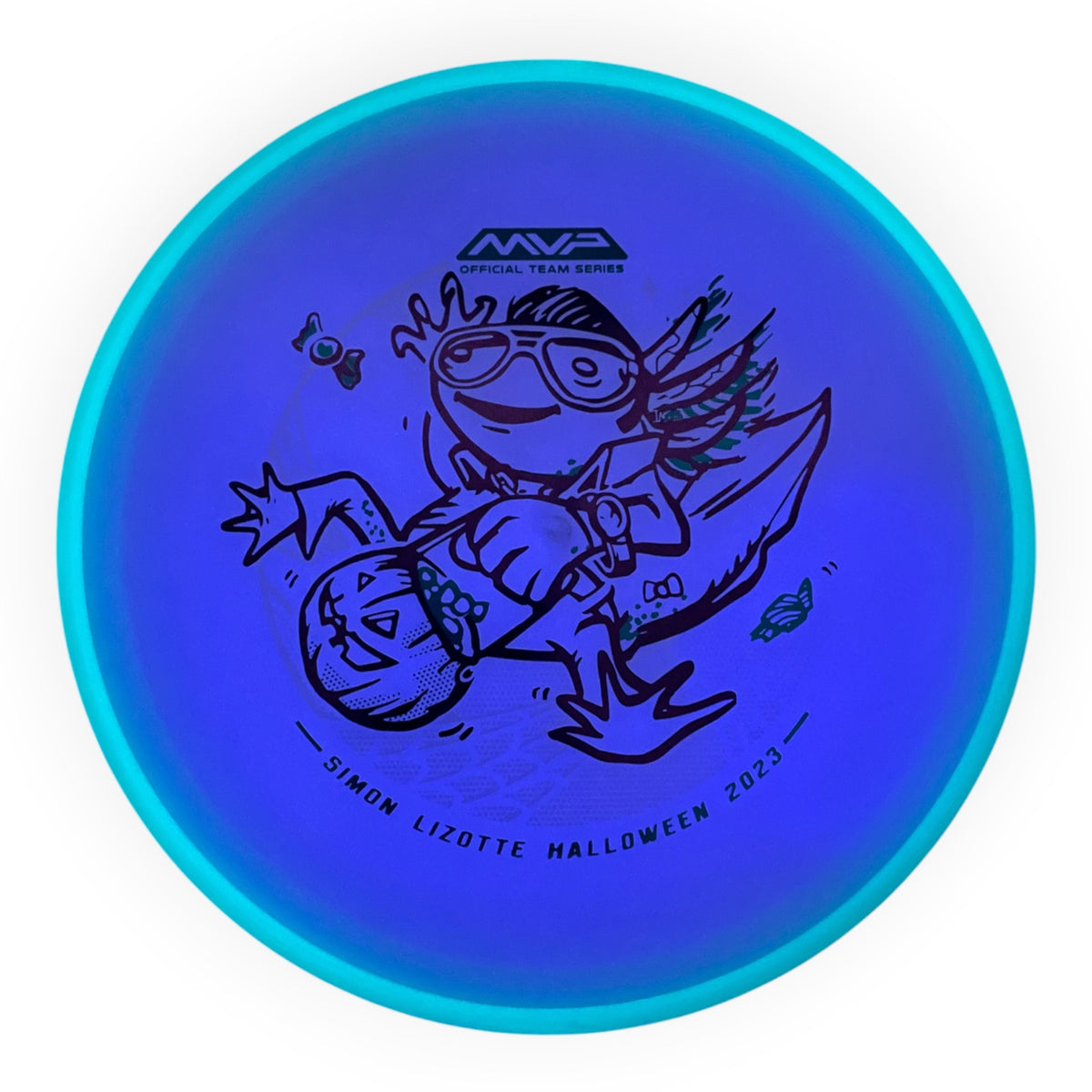 Axiom Discs Hex | Total Eclipse | Purple/Teal Rim 174g (Simon Lizotte) Disc Golf