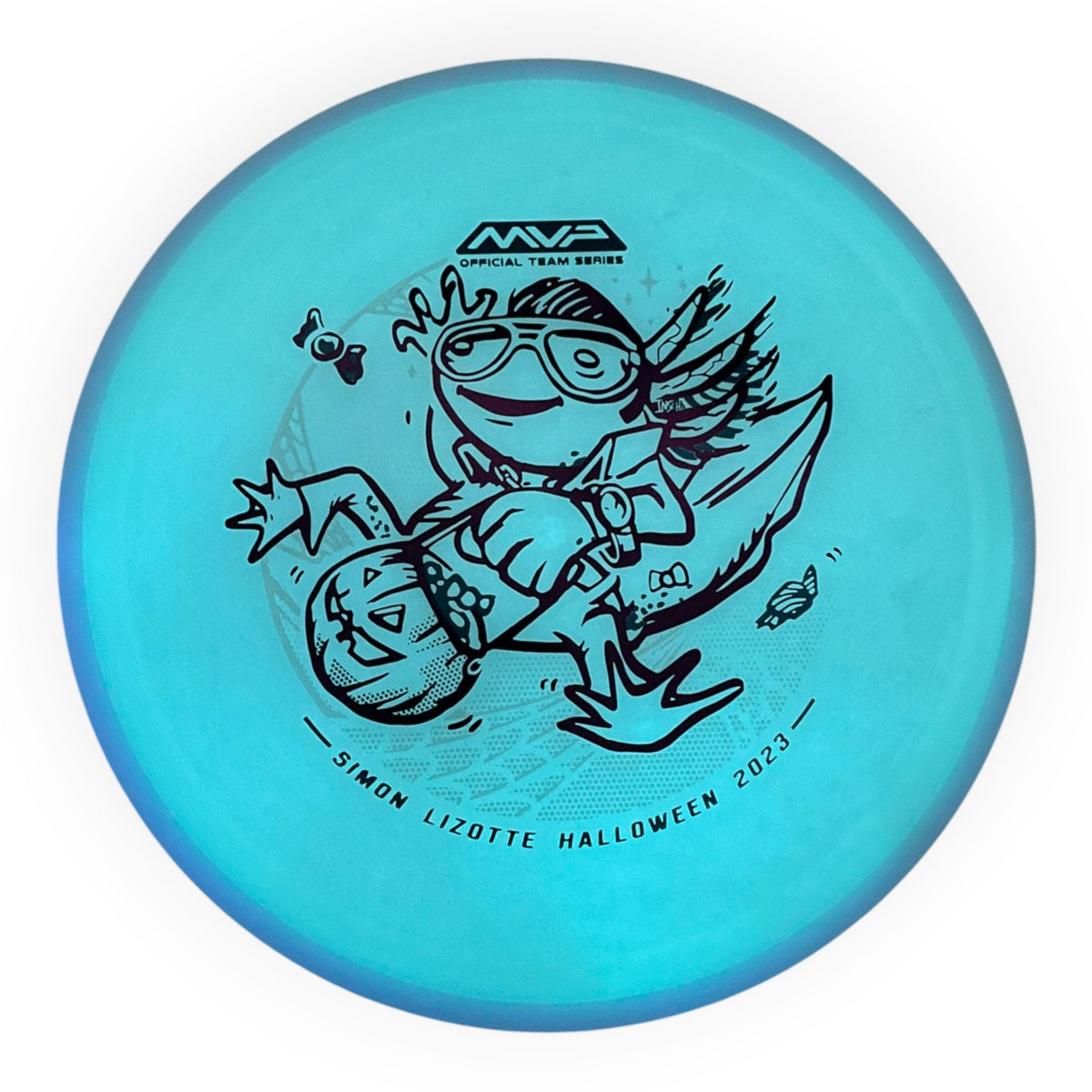 Axiom Discs Hex | Total Eclipse | Teal/Blue Rim 175-176g (Simon Lizotte) Disc Golf