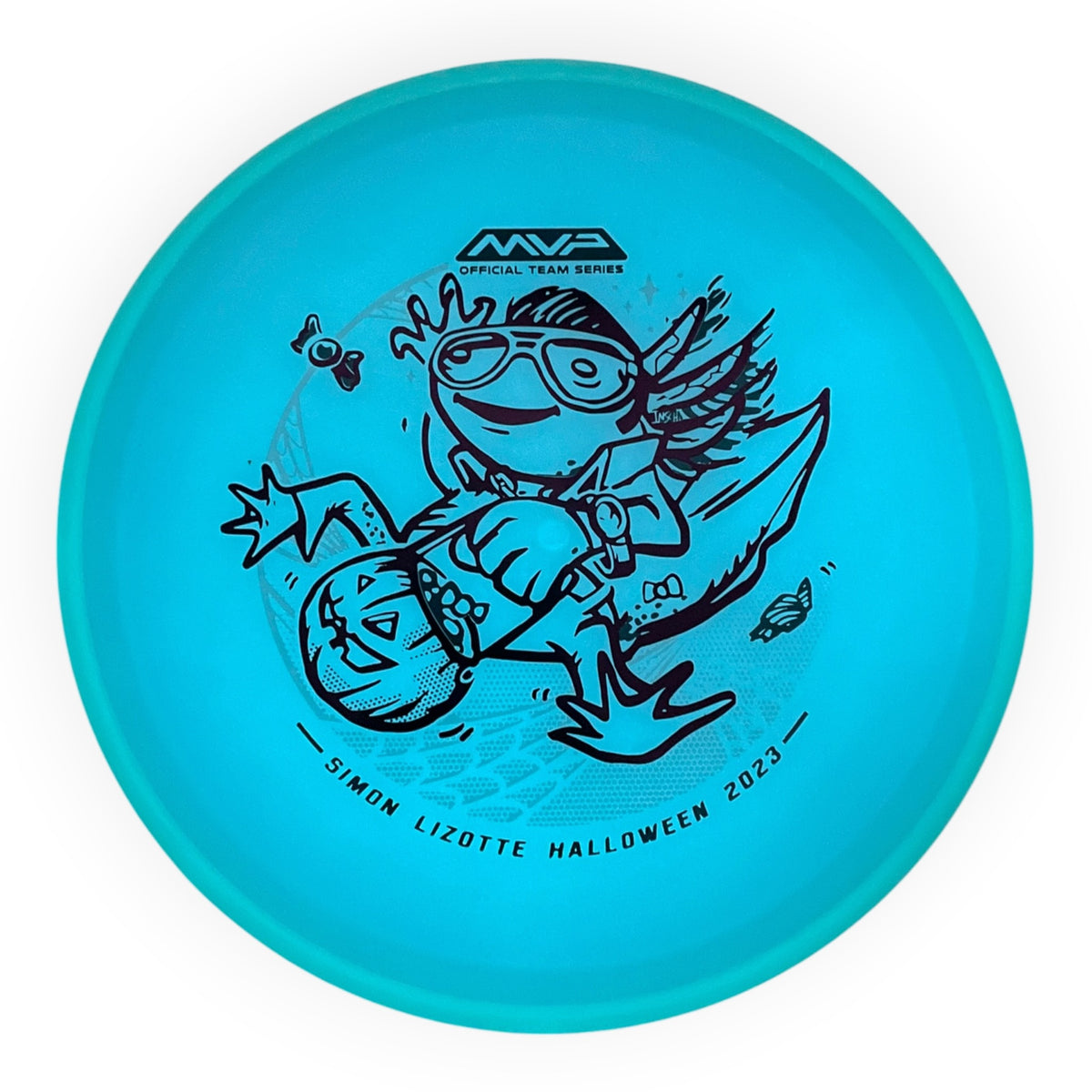 Axiom Discs Hex | Total Eclipse | Teal/Teal Rim 175-176g (Simon Lizotte) Disc Golf