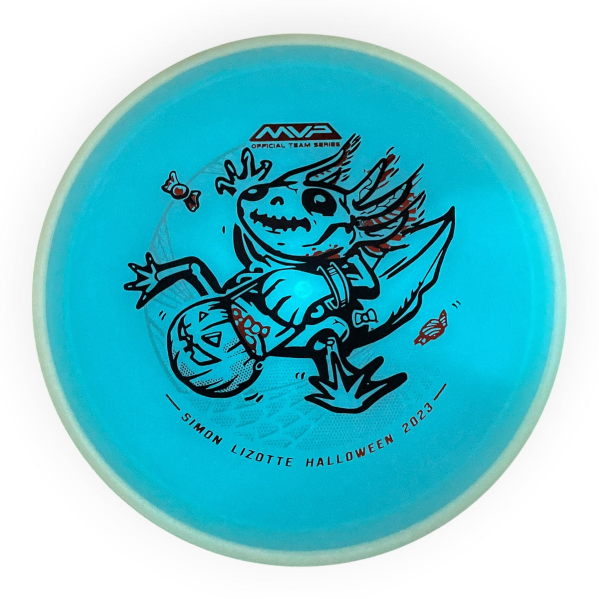 Axiom Discs Hex | Total Eclipse | Teal/White Rim 175g (Simon Lizotte) Disc Golf