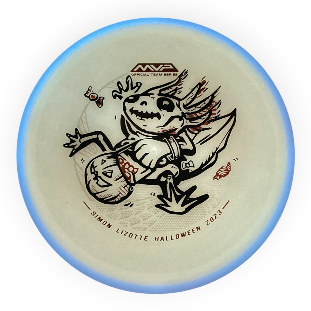 Axiom Discs Hex | Total Eclipse | White/Blue Rim 175g (Simon Lizotte) Disc Golf