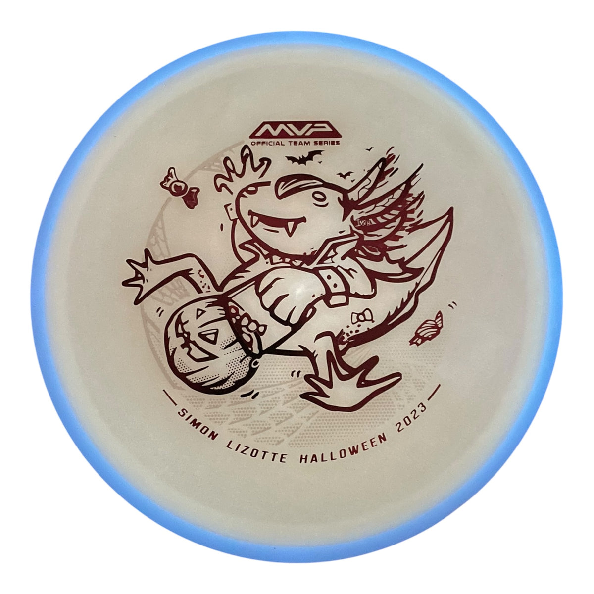 Axiom Discs Hex | Total Eclipse | White/Blue Rim 176g (Simon Lizotte) Disc Golf