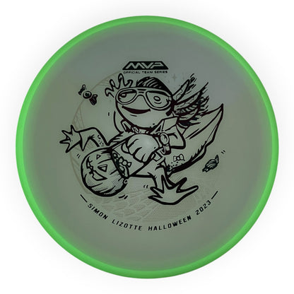 Axiom Discs Hex | Total Eclipse | White/Green Rim 176g (Simon Lizotte) Disc Golf