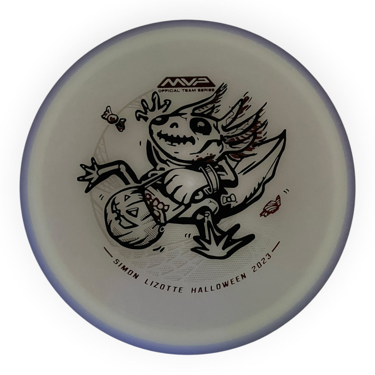 Axiom Discs Hex | Total Eclipse | White/Purple Rim 176g (Simon Lizotte) Disc Golf