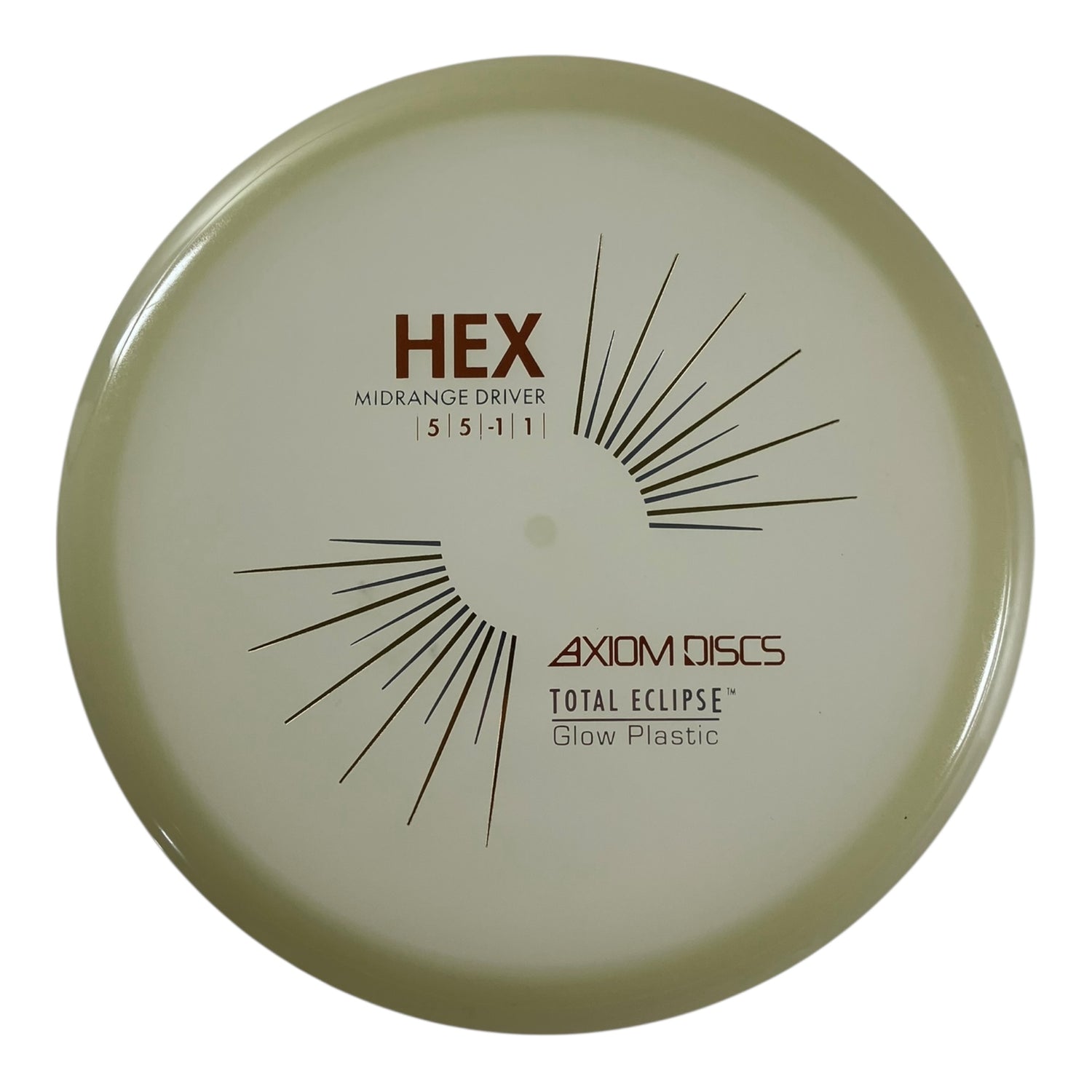 Axiom Discs Hex - Used Excellent | Total Eclipse | Glow/Gold 177g Disc Golf