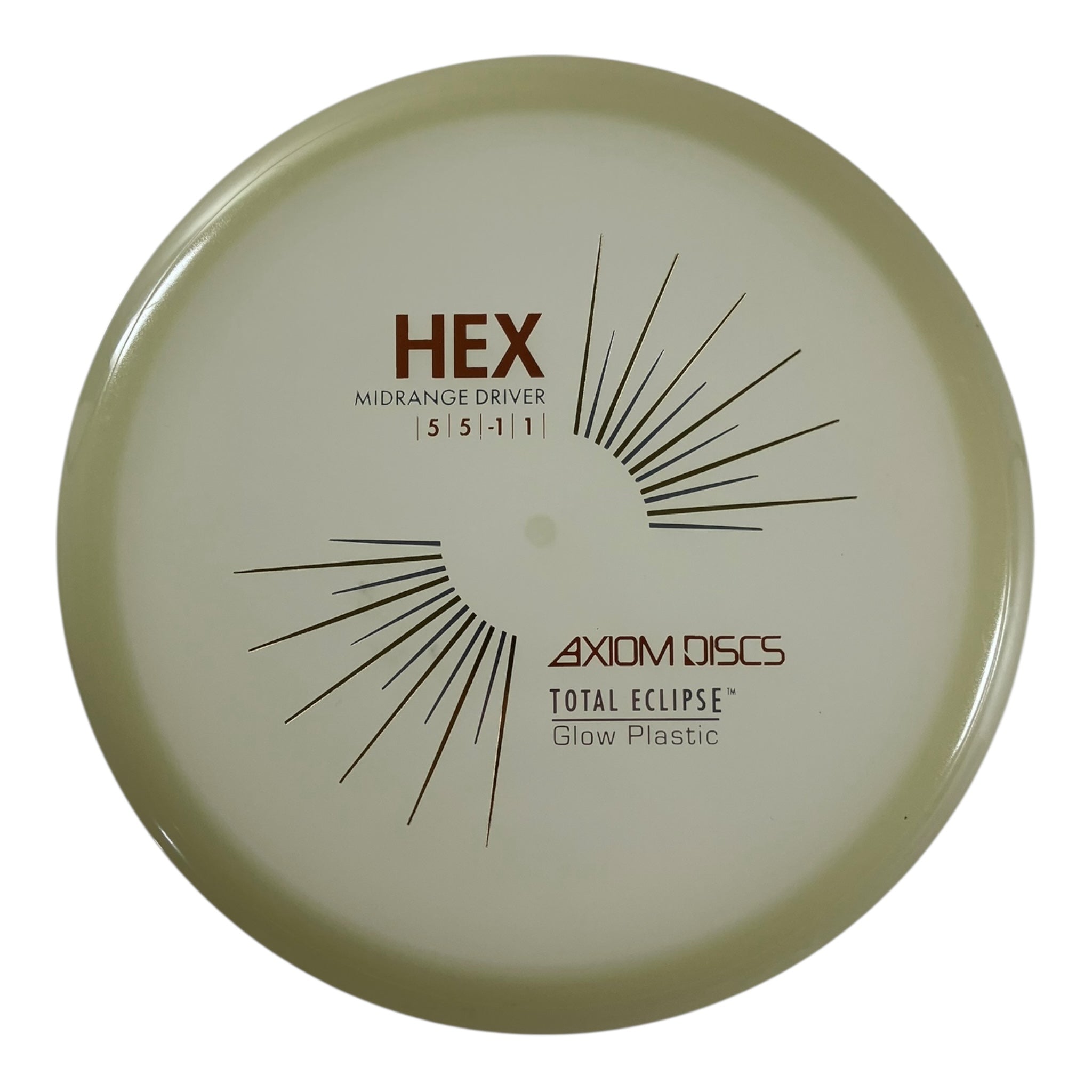 Axiom Discs Hex - Used Excellent | Total Eclipse | Glow/Gold 177g Disc Golf