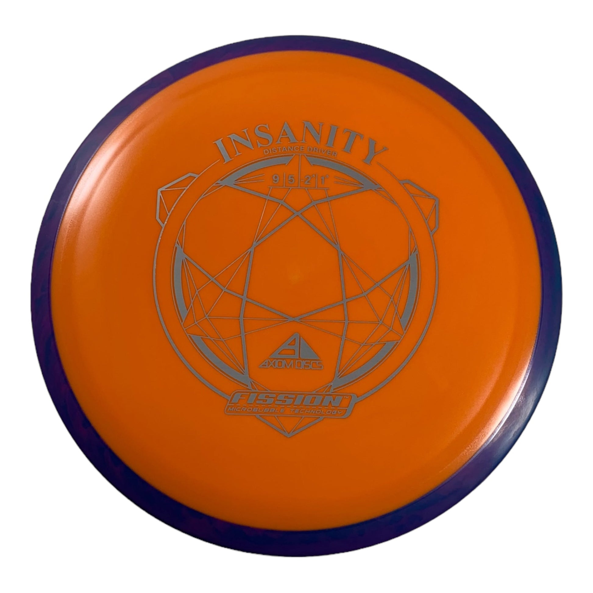 Axiom Discs Insanity | Fission | Orange/Purple 168g Disc Golf
