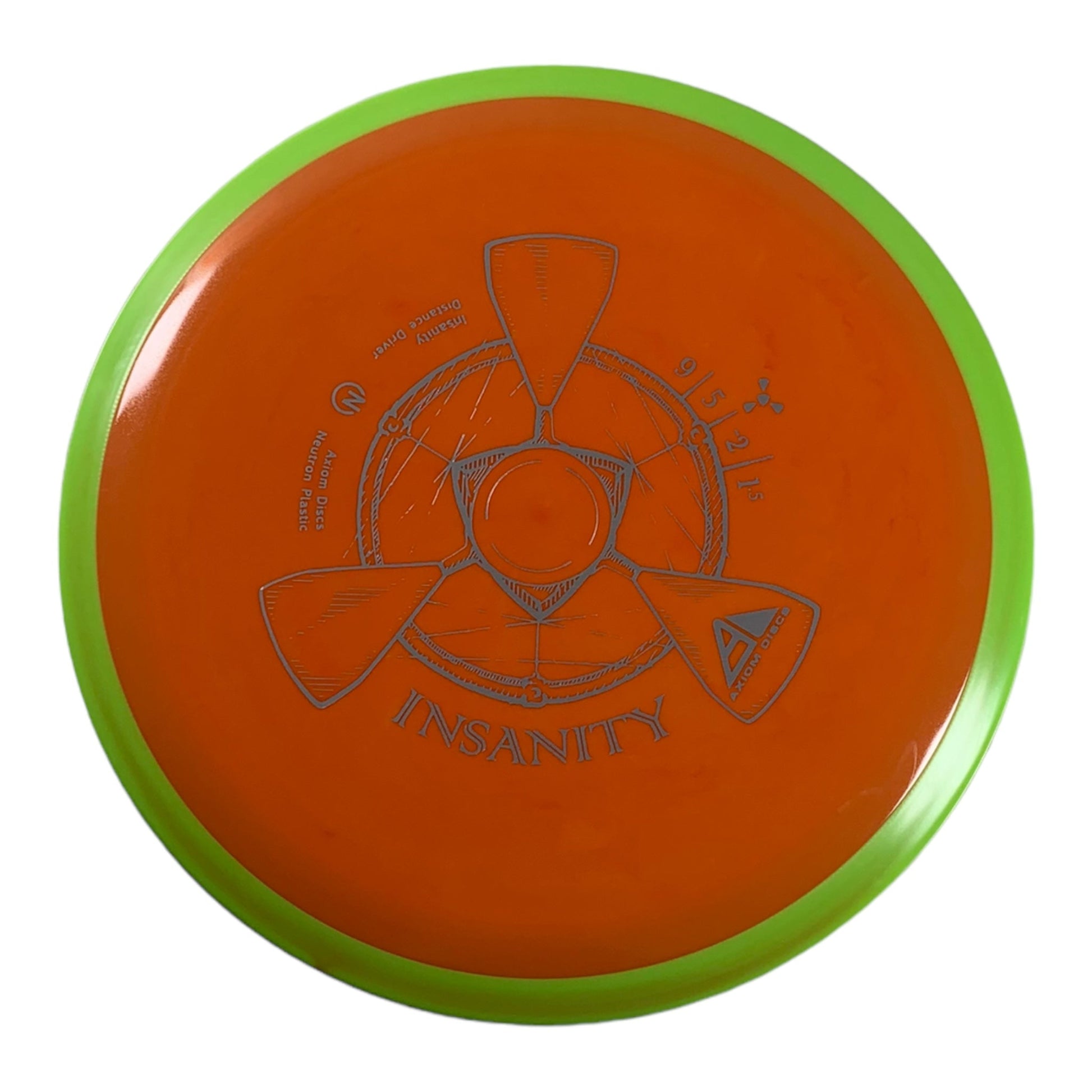 Axiom Discs Insanity | Neutron | Orange/Green 161g Disc Golf