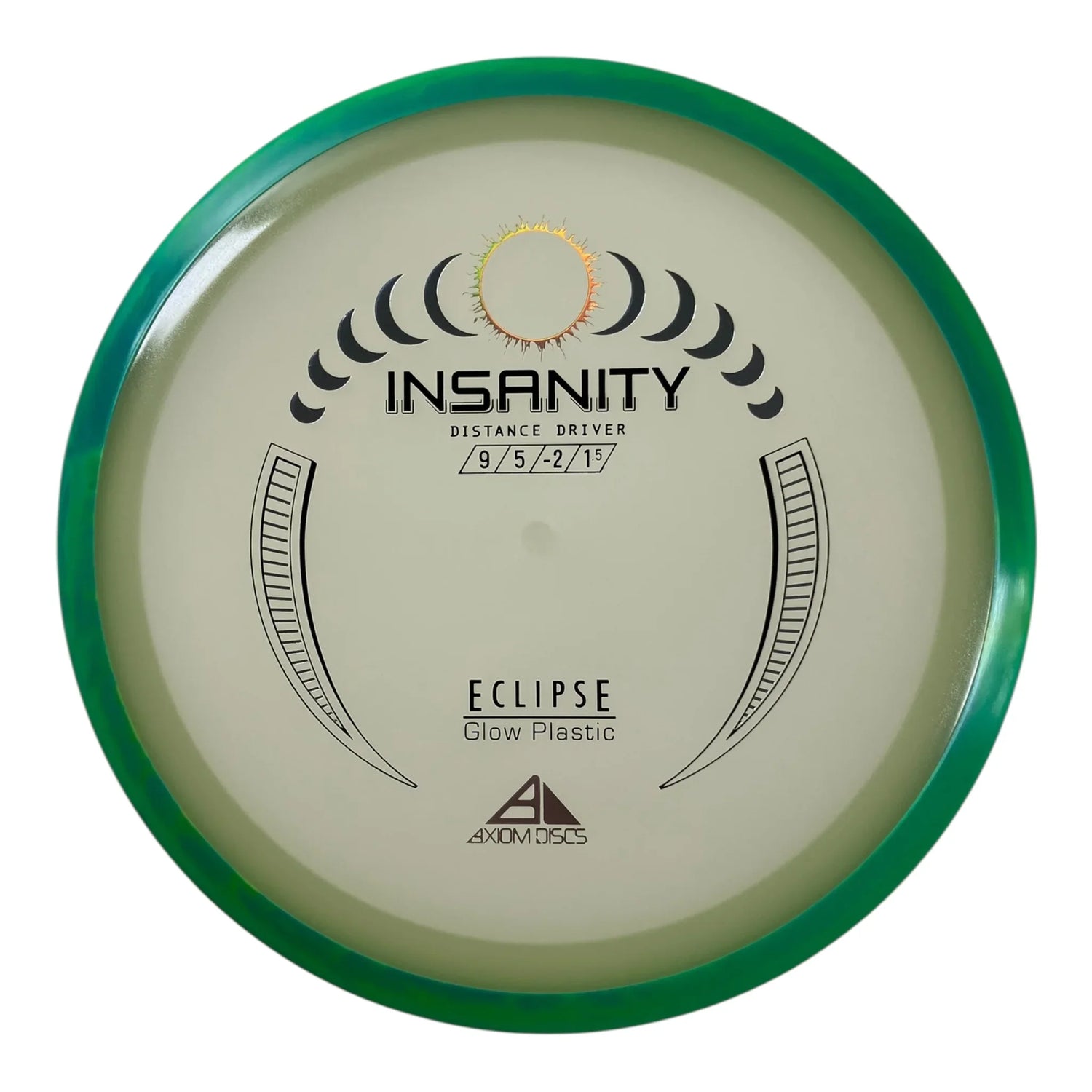Axiom Discs Insanity | Eclipse | Glow/Green 168g Disc Golf