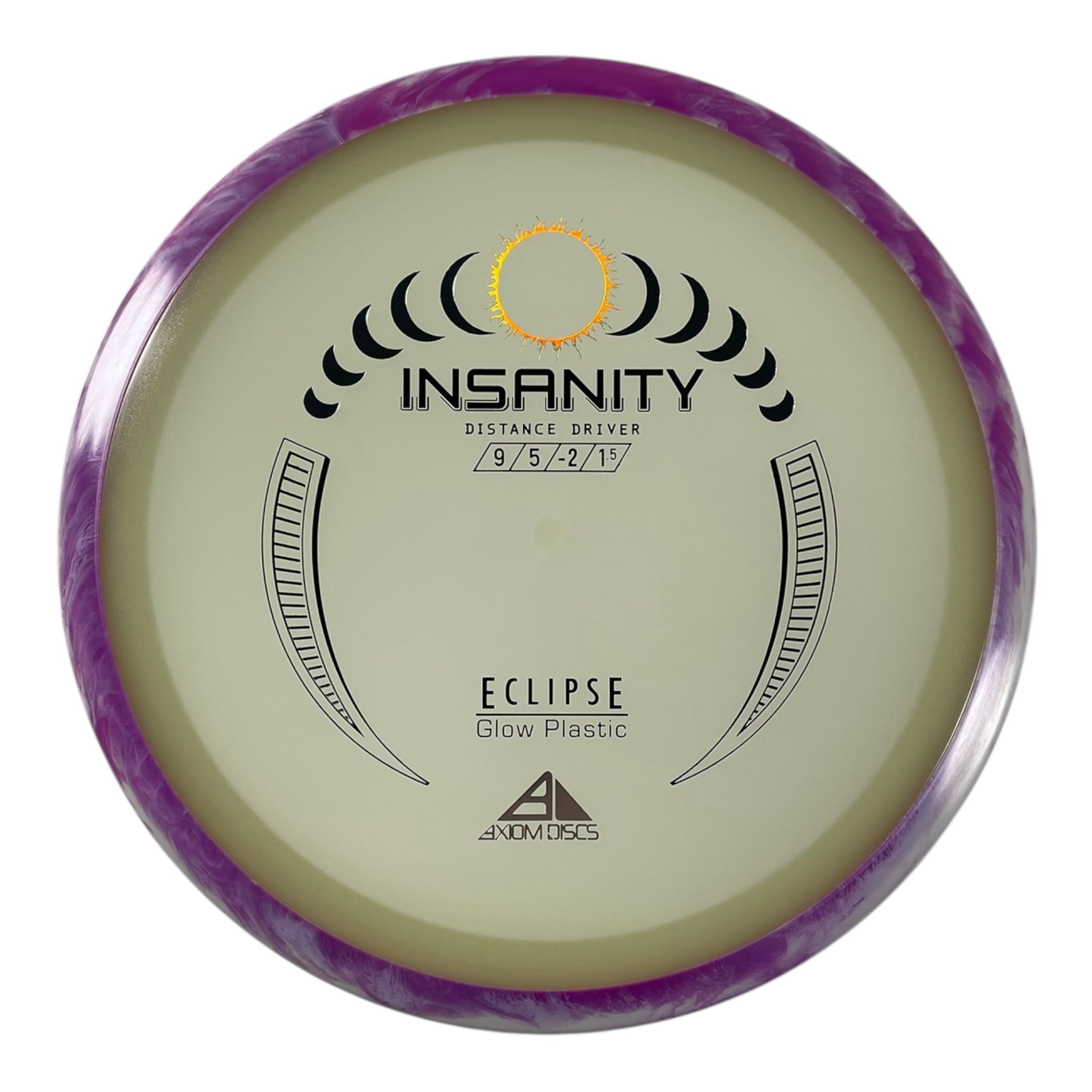 Axiom Discs Insanity | Eclipse | Glow/Purple 171g Disc Golf