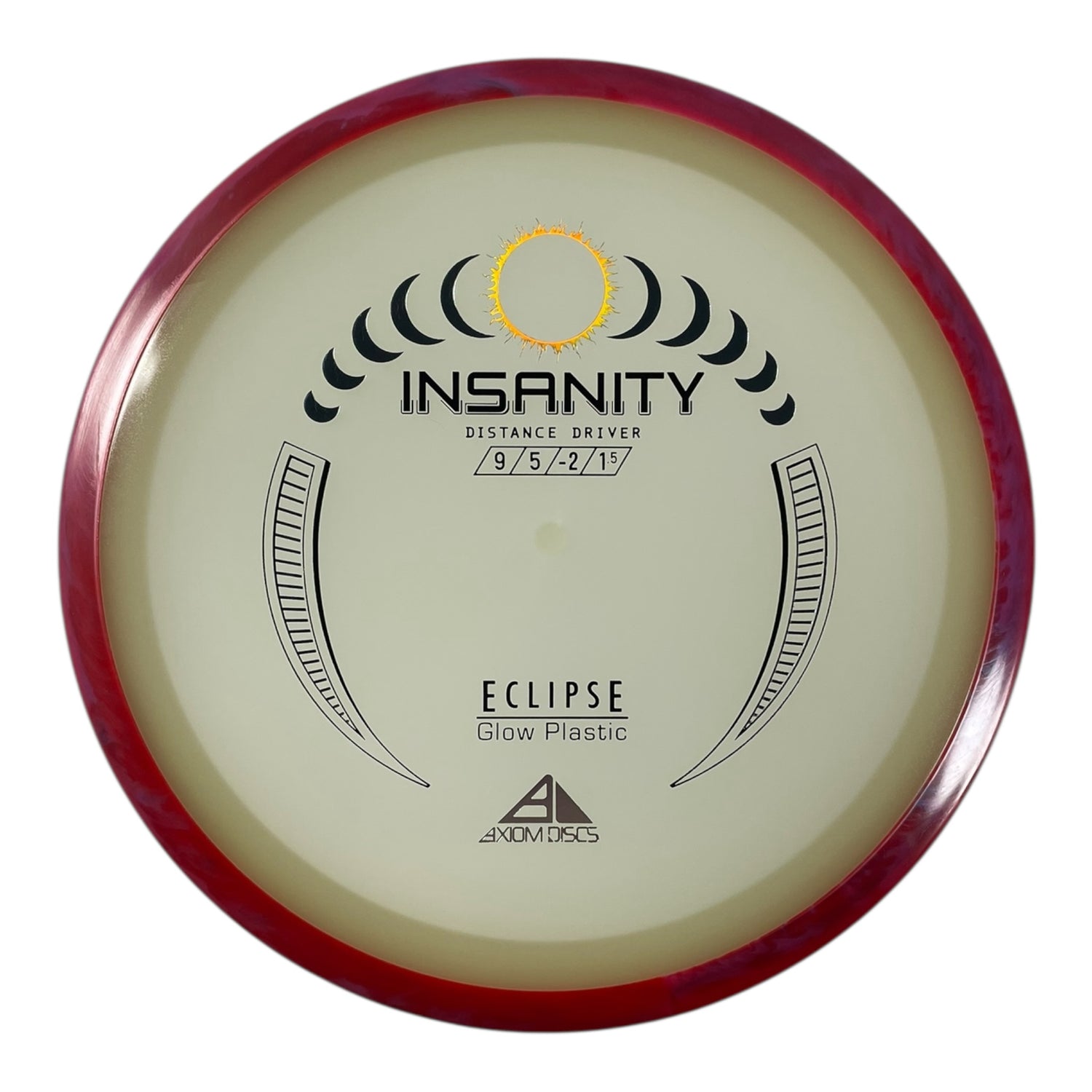 Axiom Discs Insanity | Eclipse | Glow/Red 167g Disc Golf
