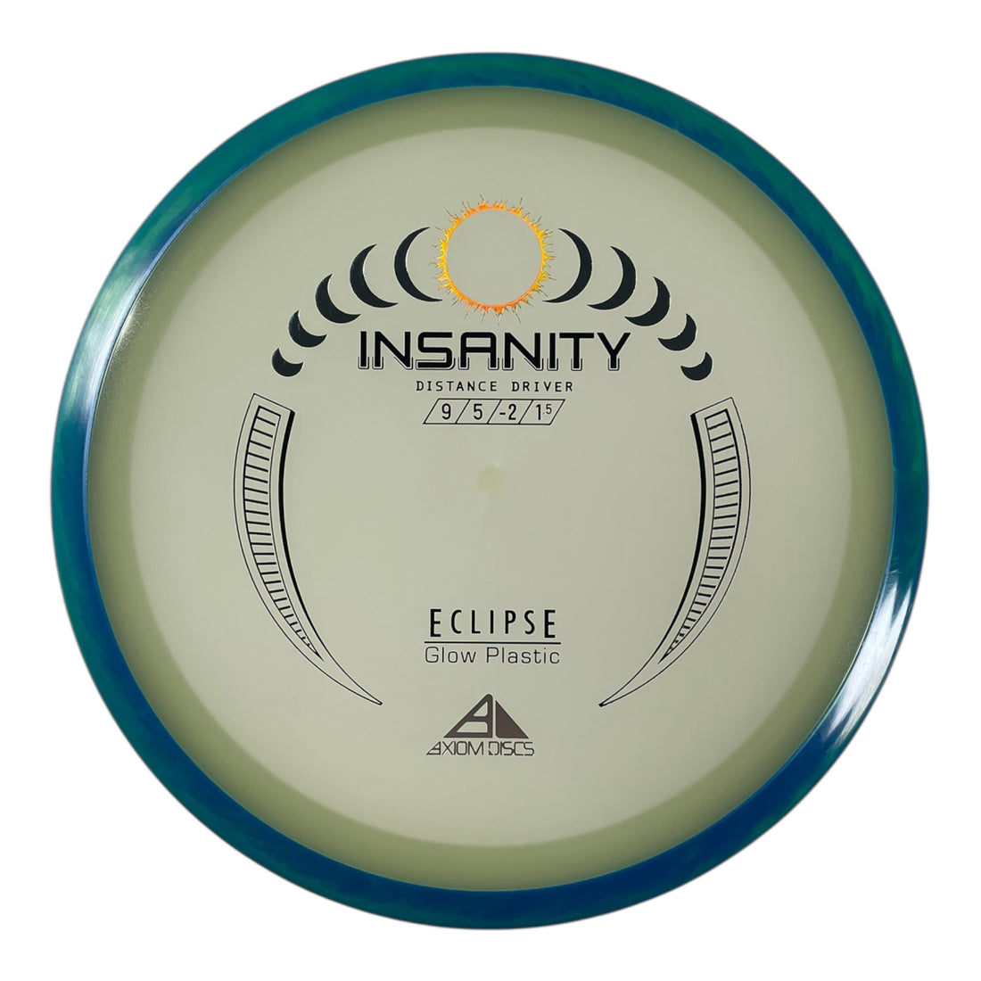 Axiom Discs Insanity | Eclipse | Glow/Teal 168g Disc Golf