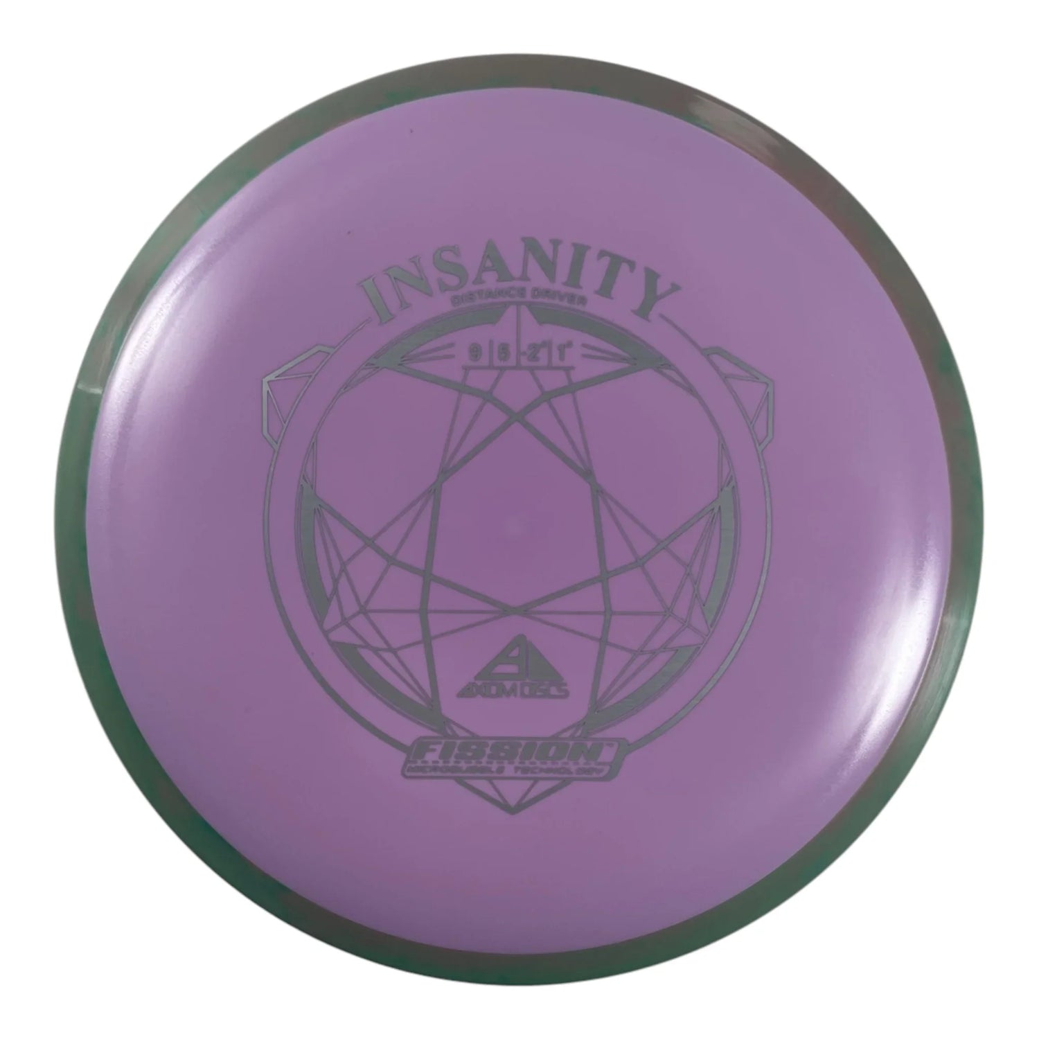Axiom Discs Insanity | Fission | Purple/Green 162g Disc Golf