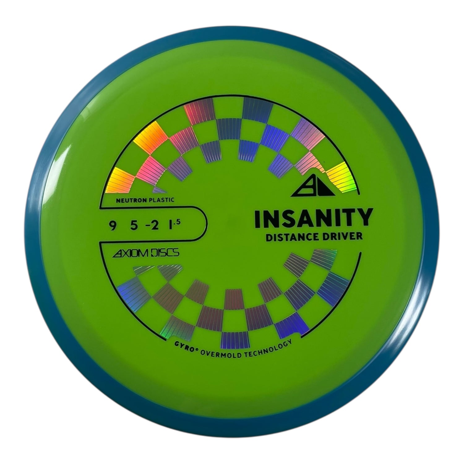 Axiom Discs Insanity | Neutron | Green/Blue 166g (Project Lab Coat) Disc Golf