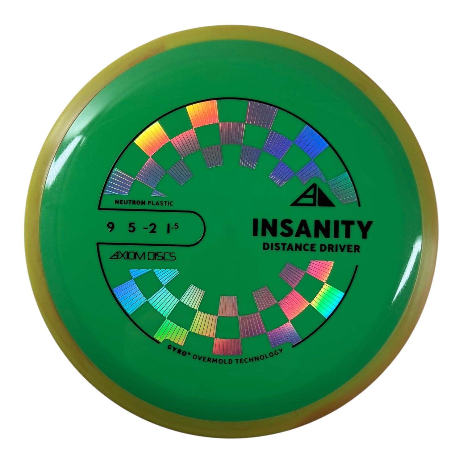 Axiom Discs Insanity | Neutron | Green/Green 159-166g (Project Lab Coat) Disc Golf