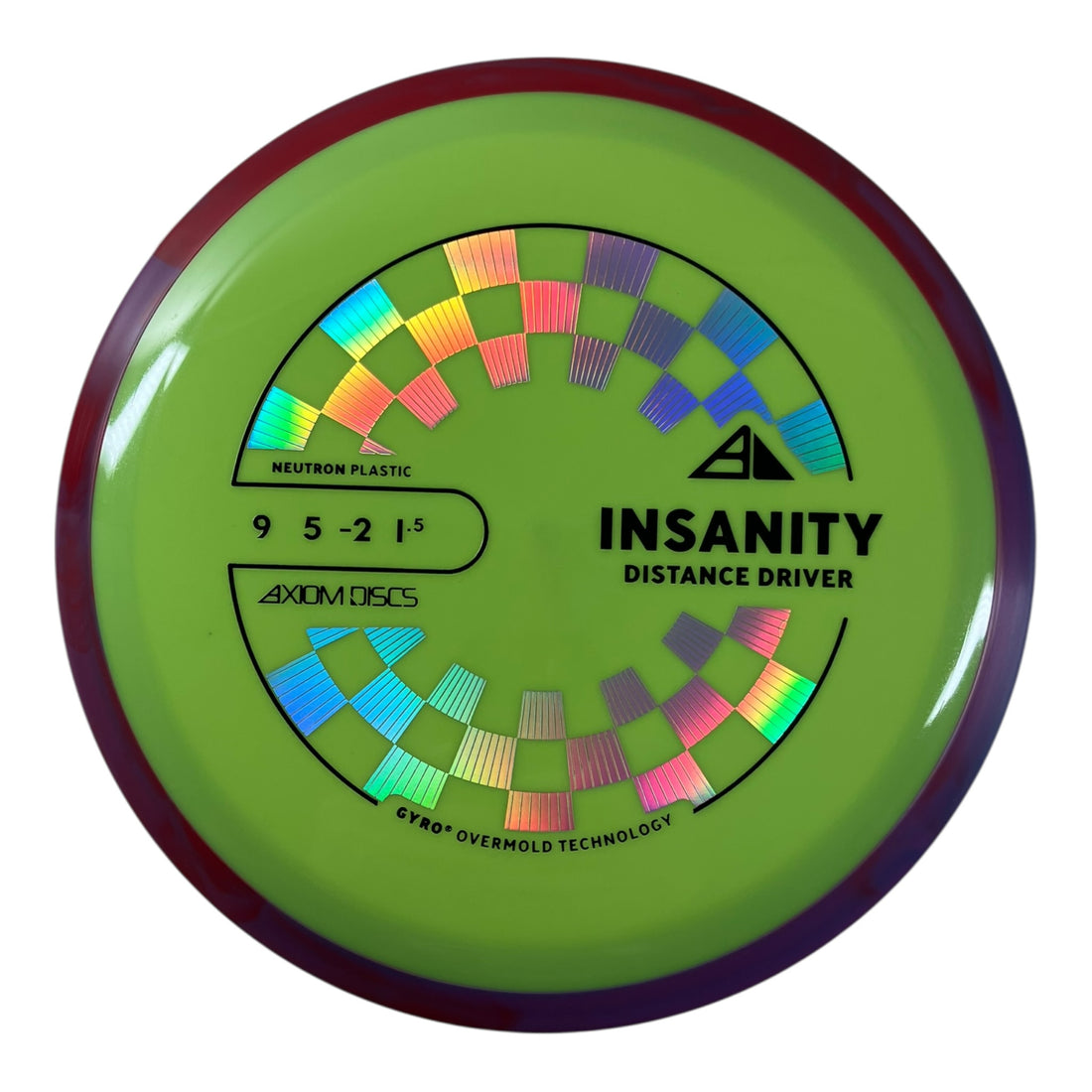 Axiom Discs Insanity | Neutron | Green/Purple 168g (Project Lab Coat) Disc Golf