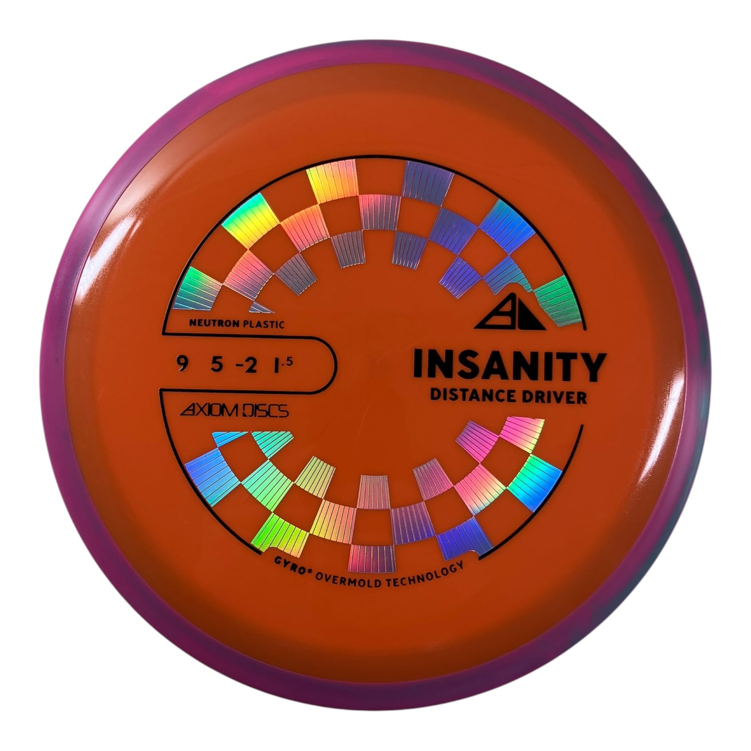 Axiom Discs Insanity | Neutron | Orange/Pink 159g (Project Lab Coat) Disc Golf