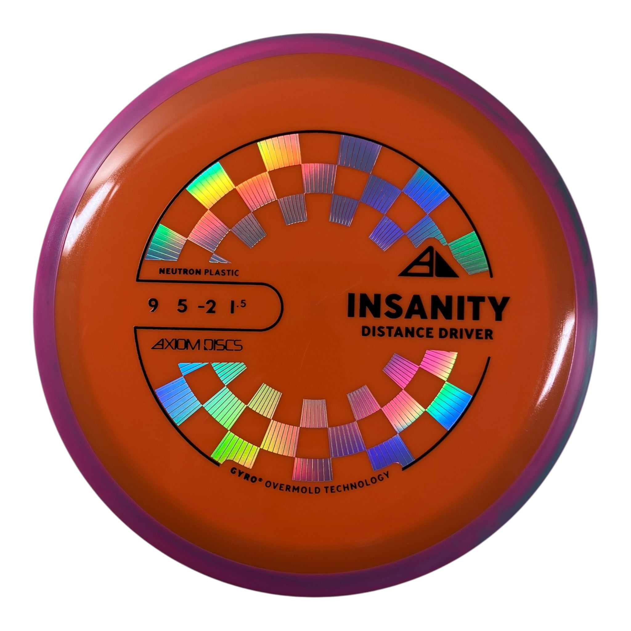 Axiom Discs Insanity | Neutron | Orange/Pink 159g (Project Lab Coat) Disc Golf