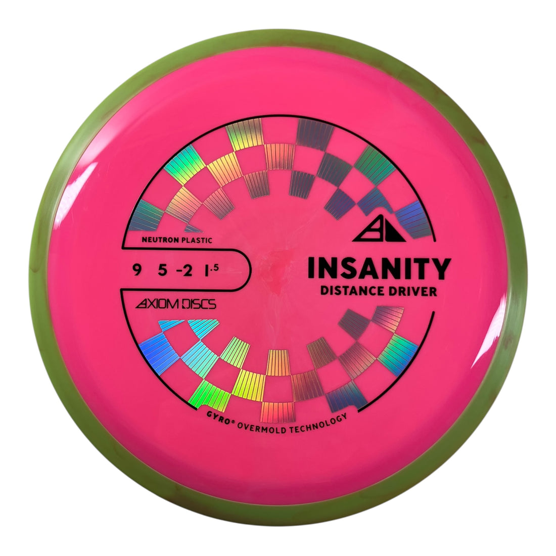 Axiom Discs Insanity | Neutron | Pink/Green 173g (Project Lab Coat) Disc Golf